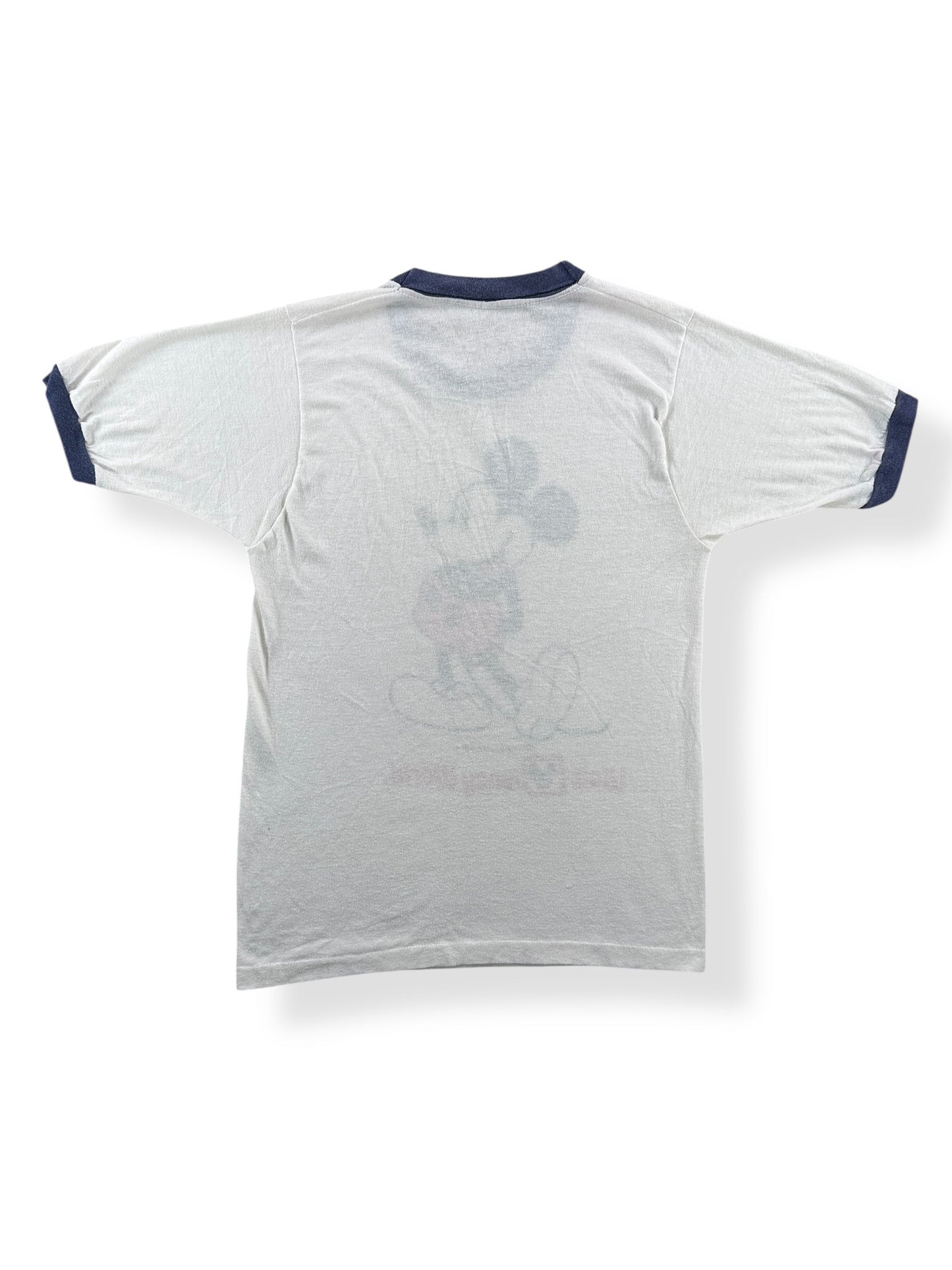 Back of Vintage Disney Ringer Tee SZ XS