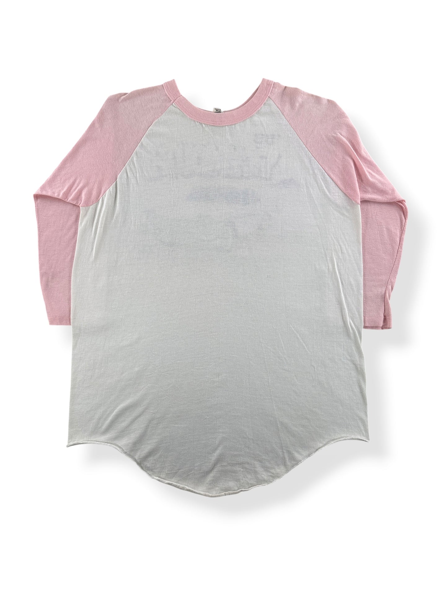 Back of Vintage '58 Plymouth Airbrushed Baseball Tee SZ L