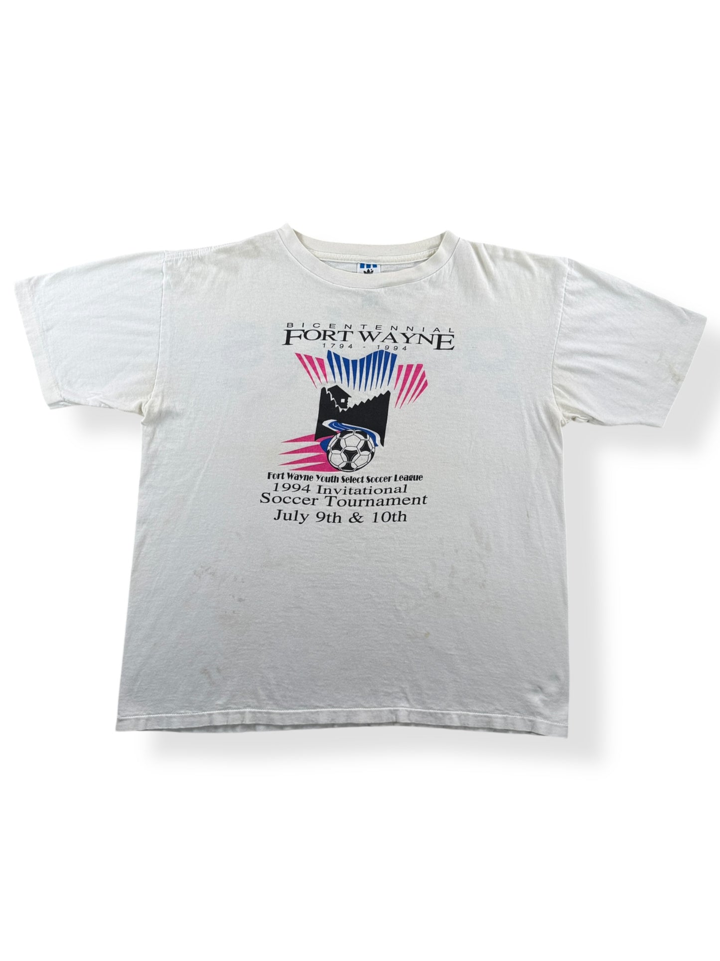 Front of Vintage Adidas Fort Wayne Soccer Tee SZ M