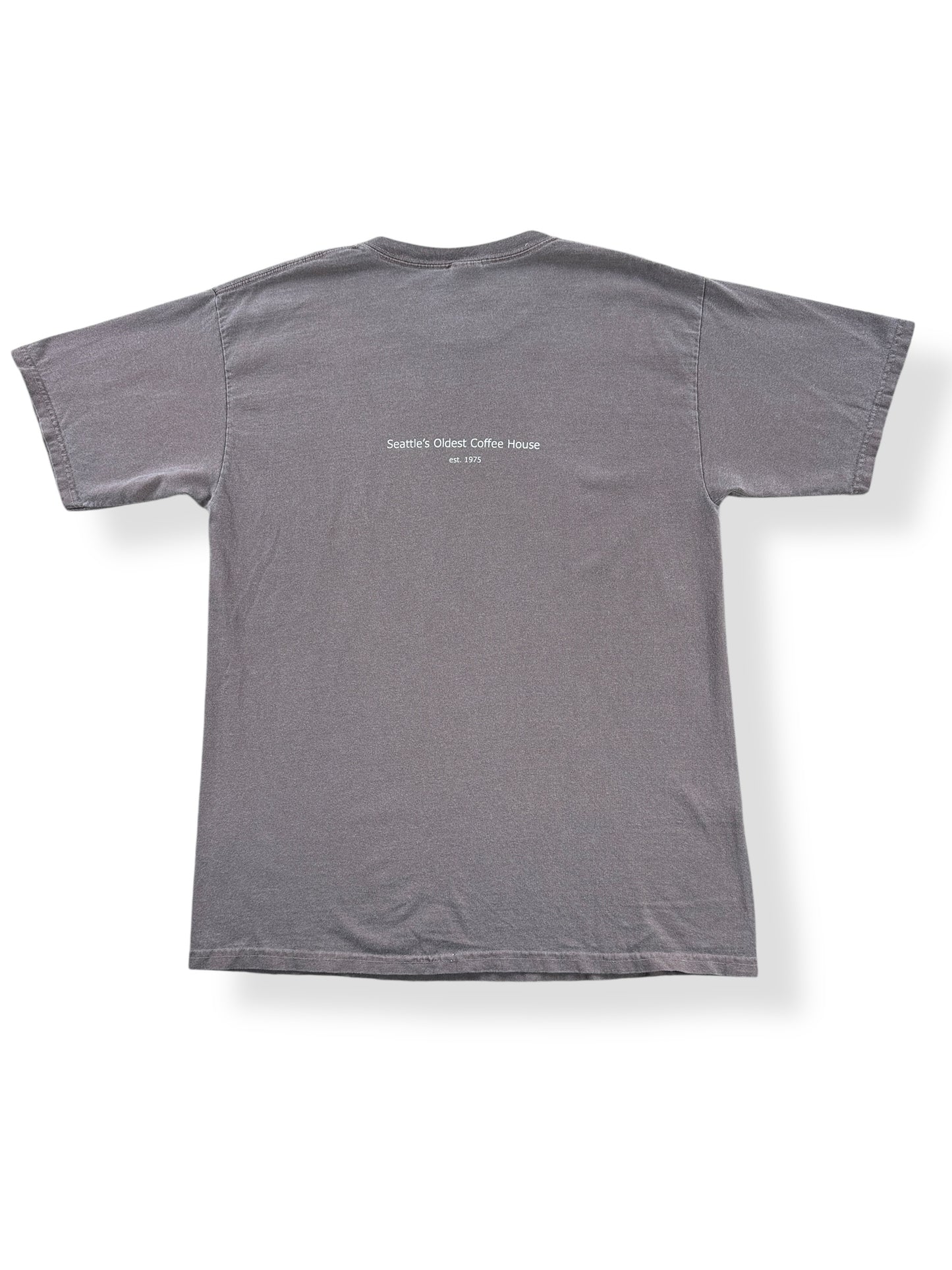 Back of Vintage Seattle Cafe Allegro Tee SZ L