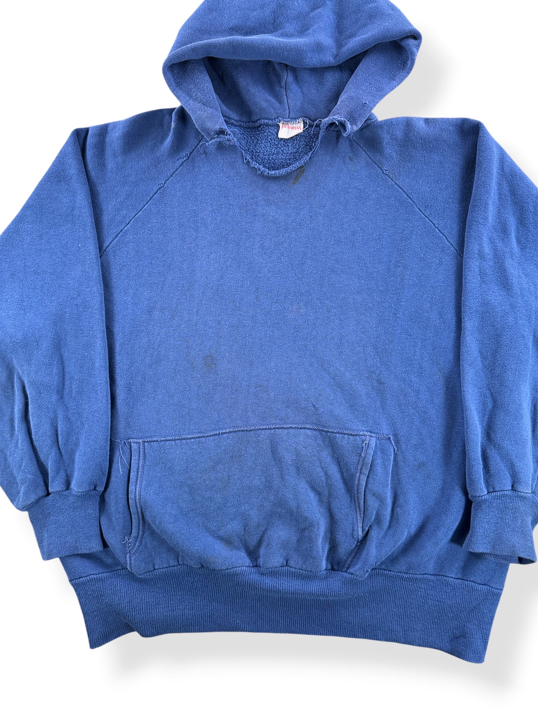 Front Close Up of Vintage 60s Penmans Hoodie SZ XL