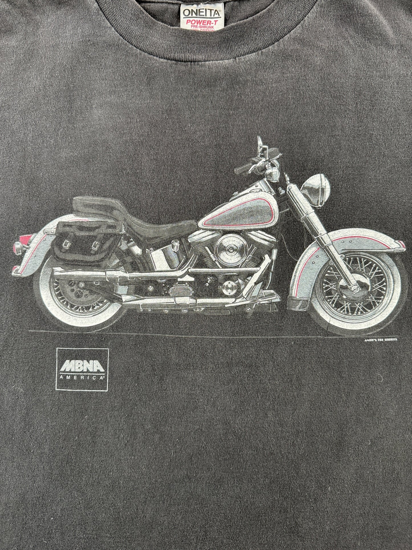 Graphic of Vintage MBNA Motorcyle Tee SZ XL