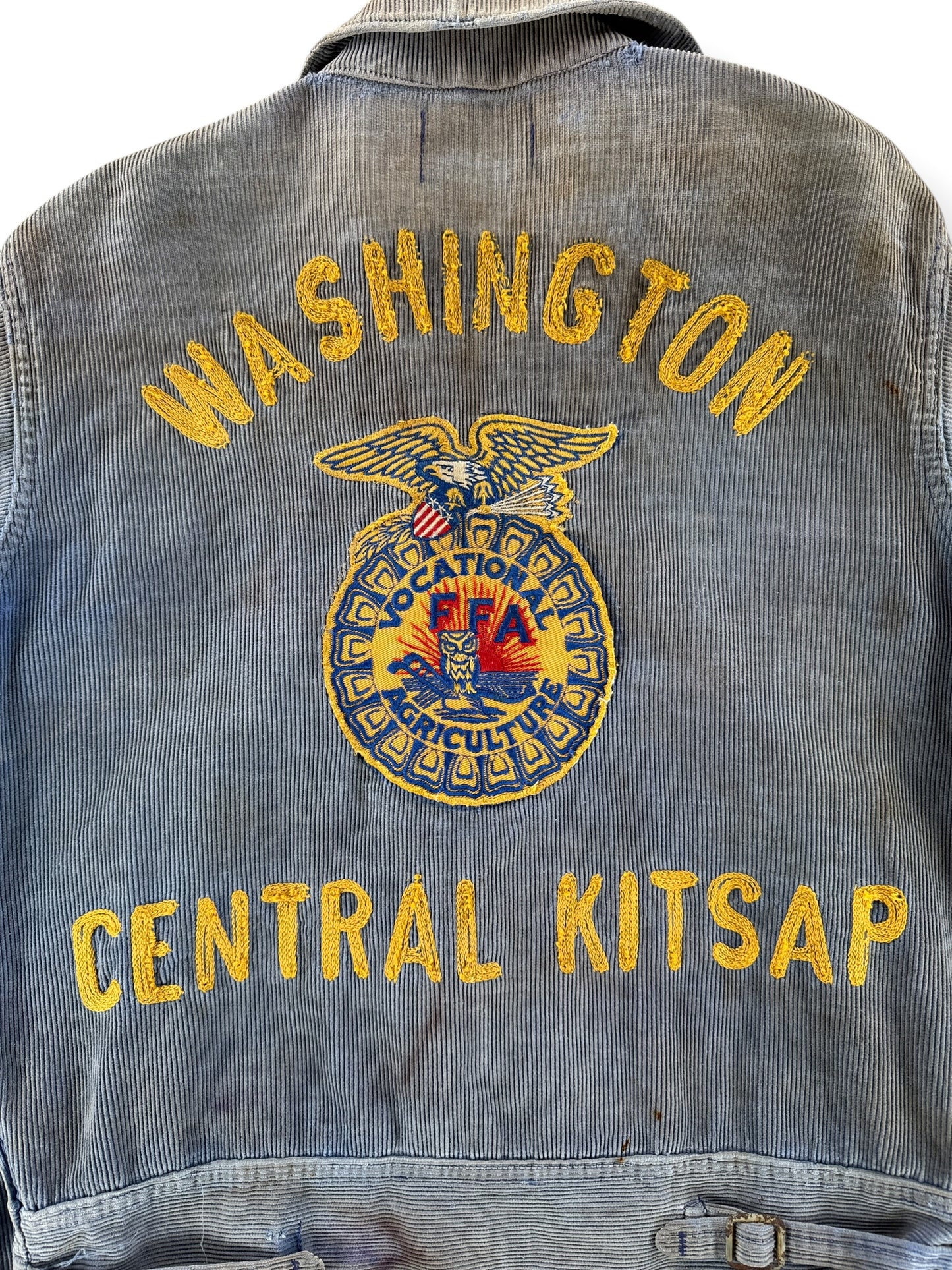 Vintage Thrashed and Faded WA FFA Jacket SZ 38