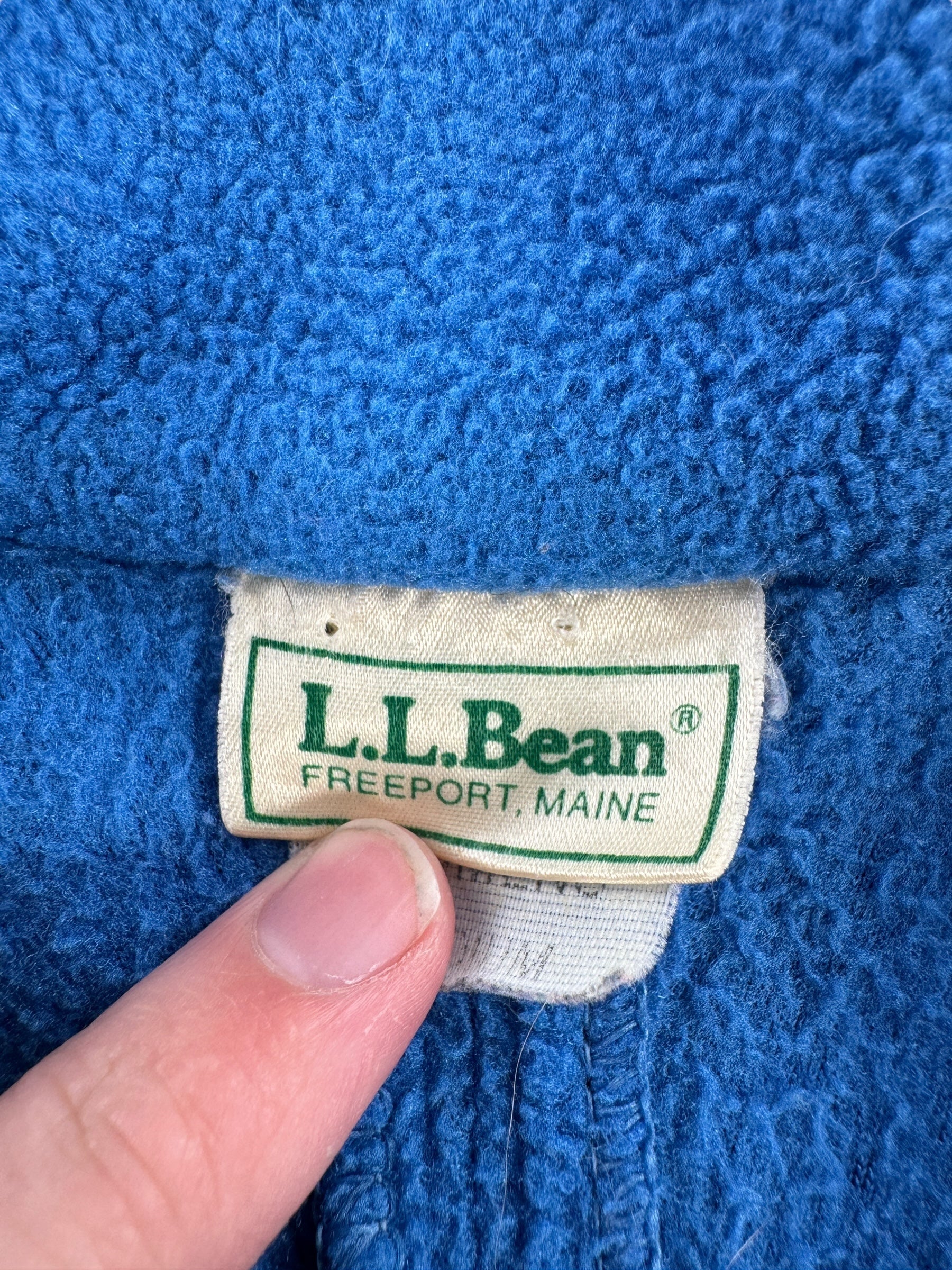 Label on Vintage Ladies MIUSA LL Bean Fleece SZ M