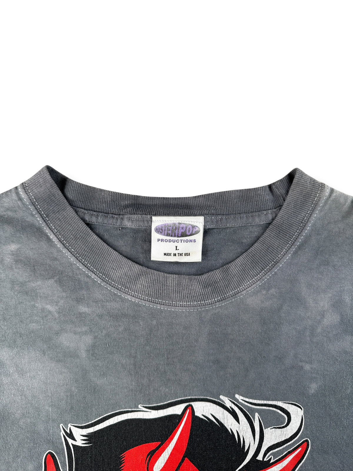 Collar on Vintage Coop Devil Art Tee SZ L
