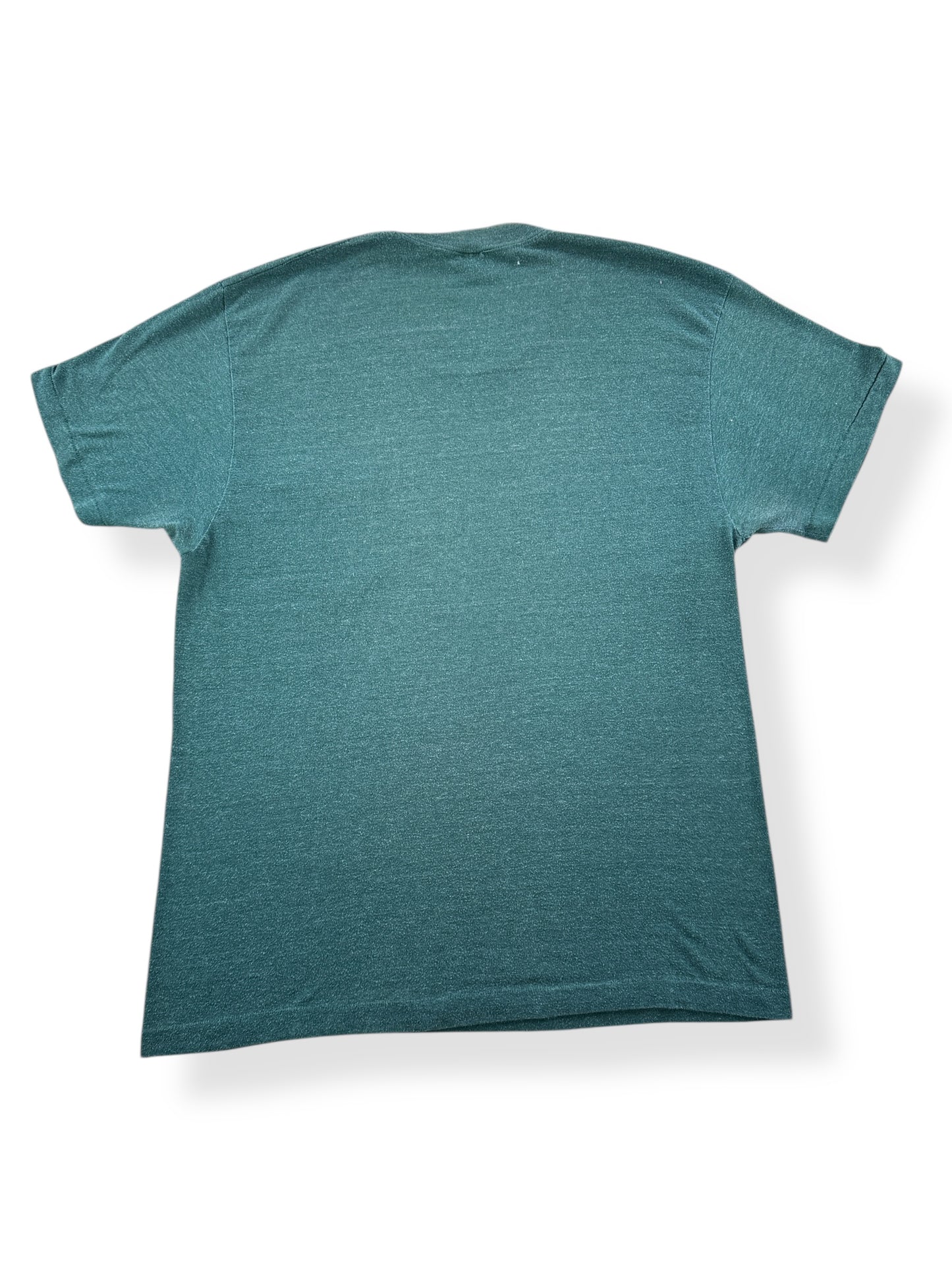 Back of Vintage Penney's Green Pocket Tee SZ M