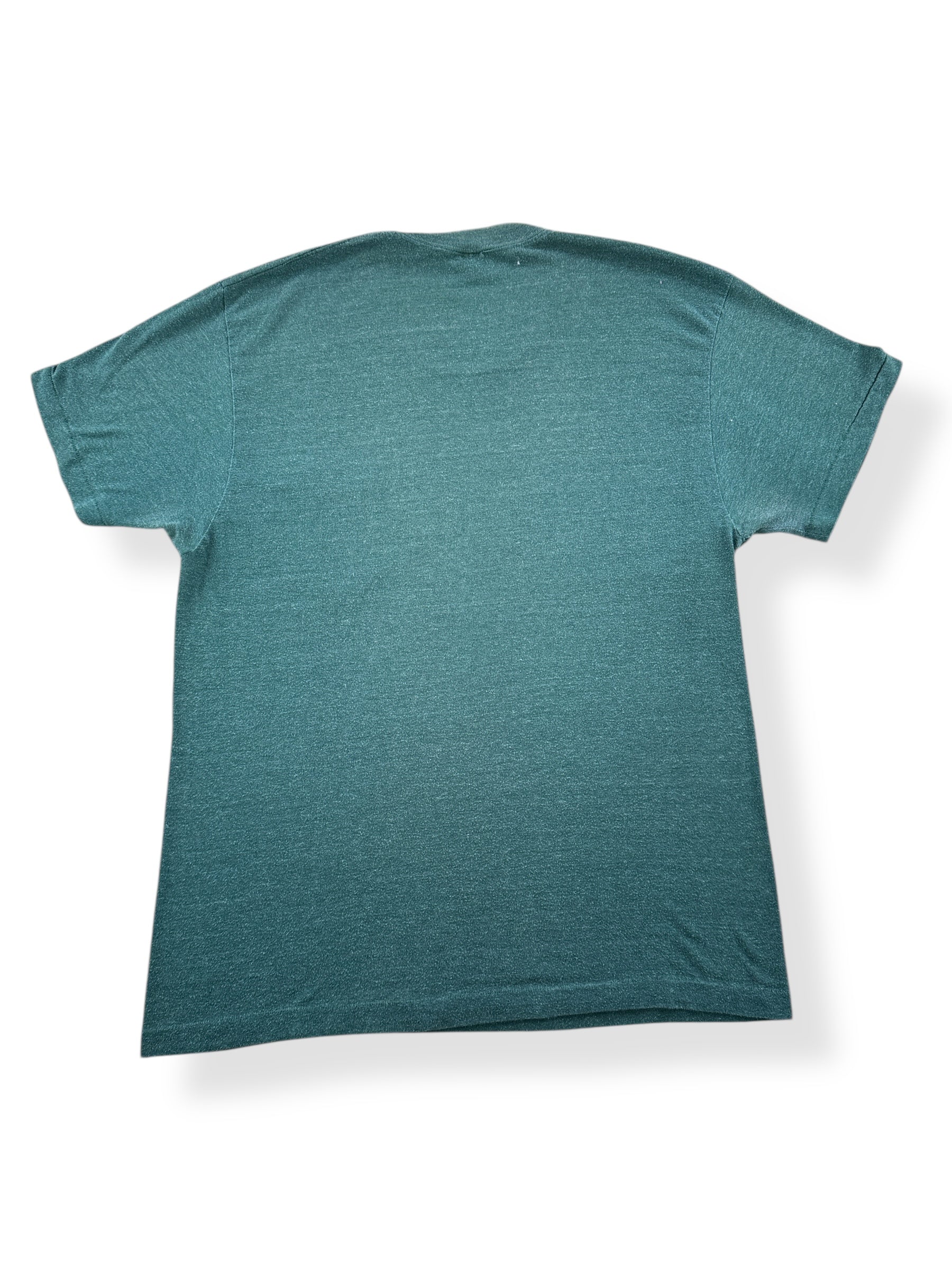 Back of Vintage Penney's Green Pocket Tee SZ M