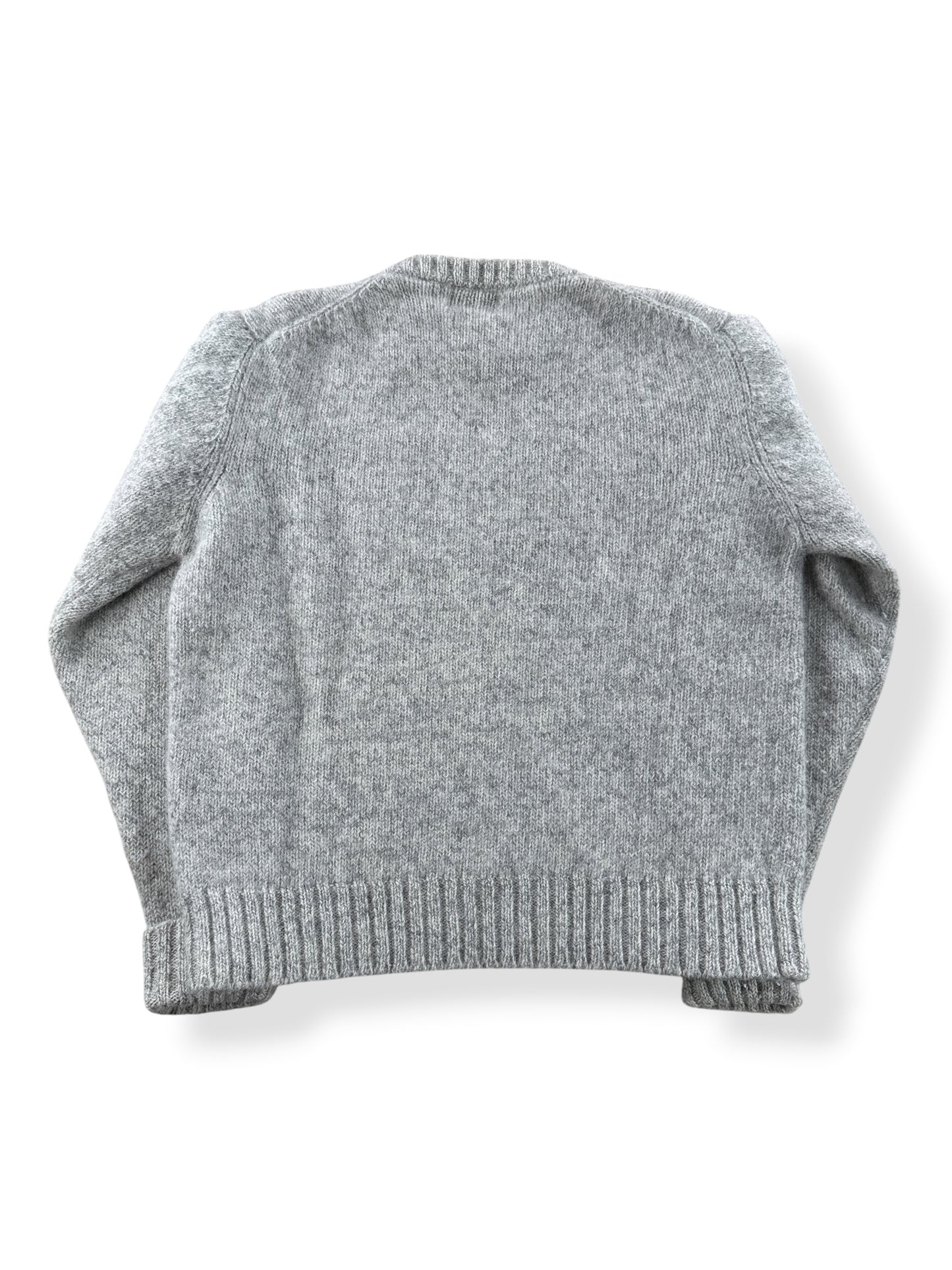 Back of Vintage Woolrich Grey Wool Blend Sweater SZ M