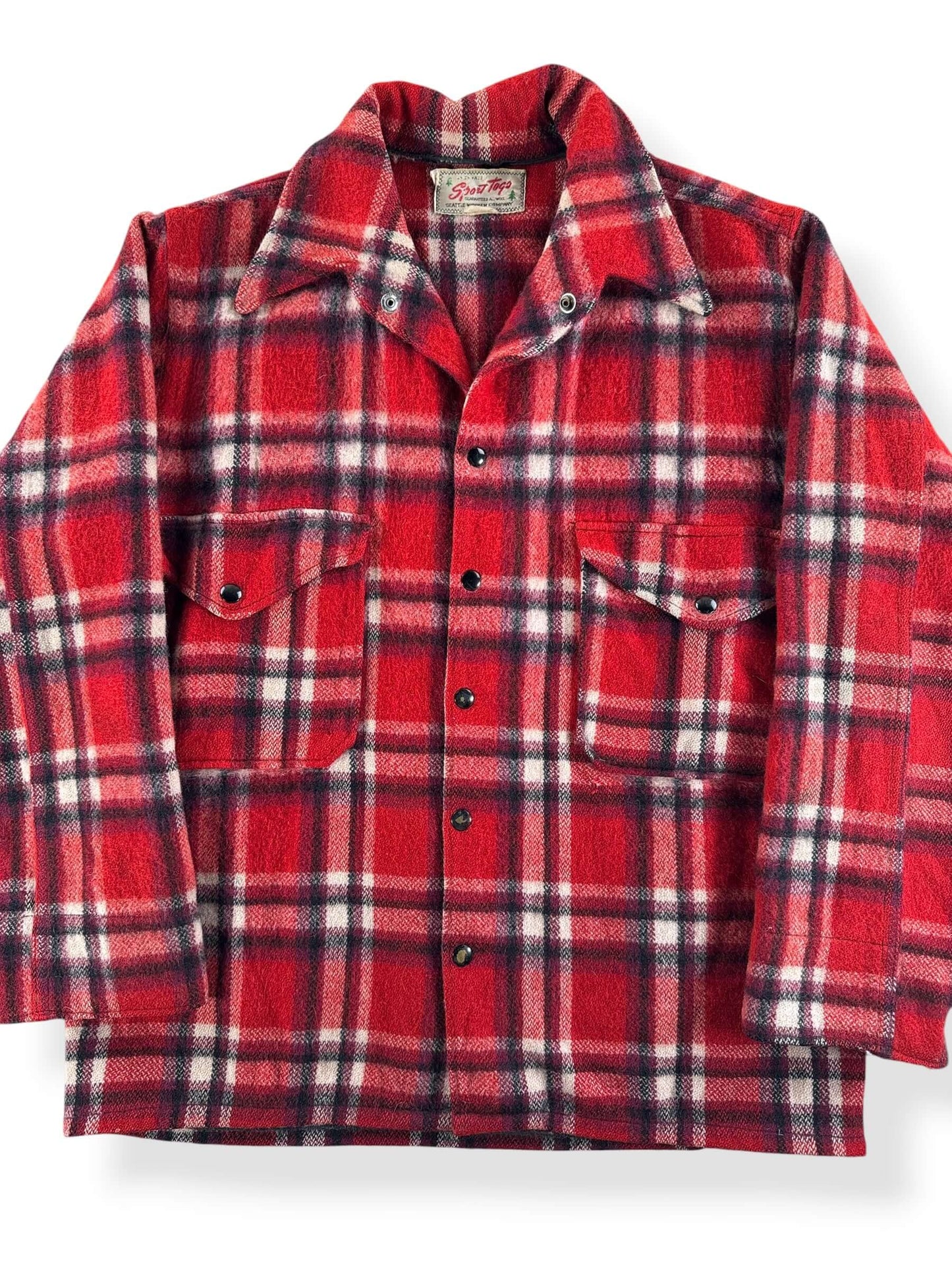 Front Close Up of Vintage Sport Togs Jacket SZ L