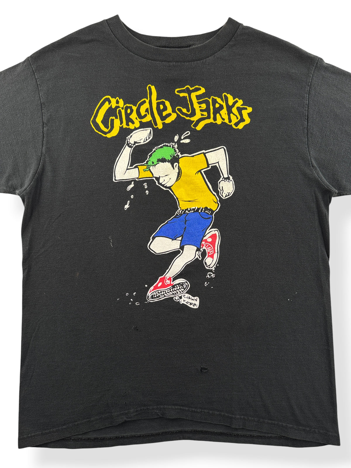 Close-up of Vintage Circle Jerks Tee SZ L