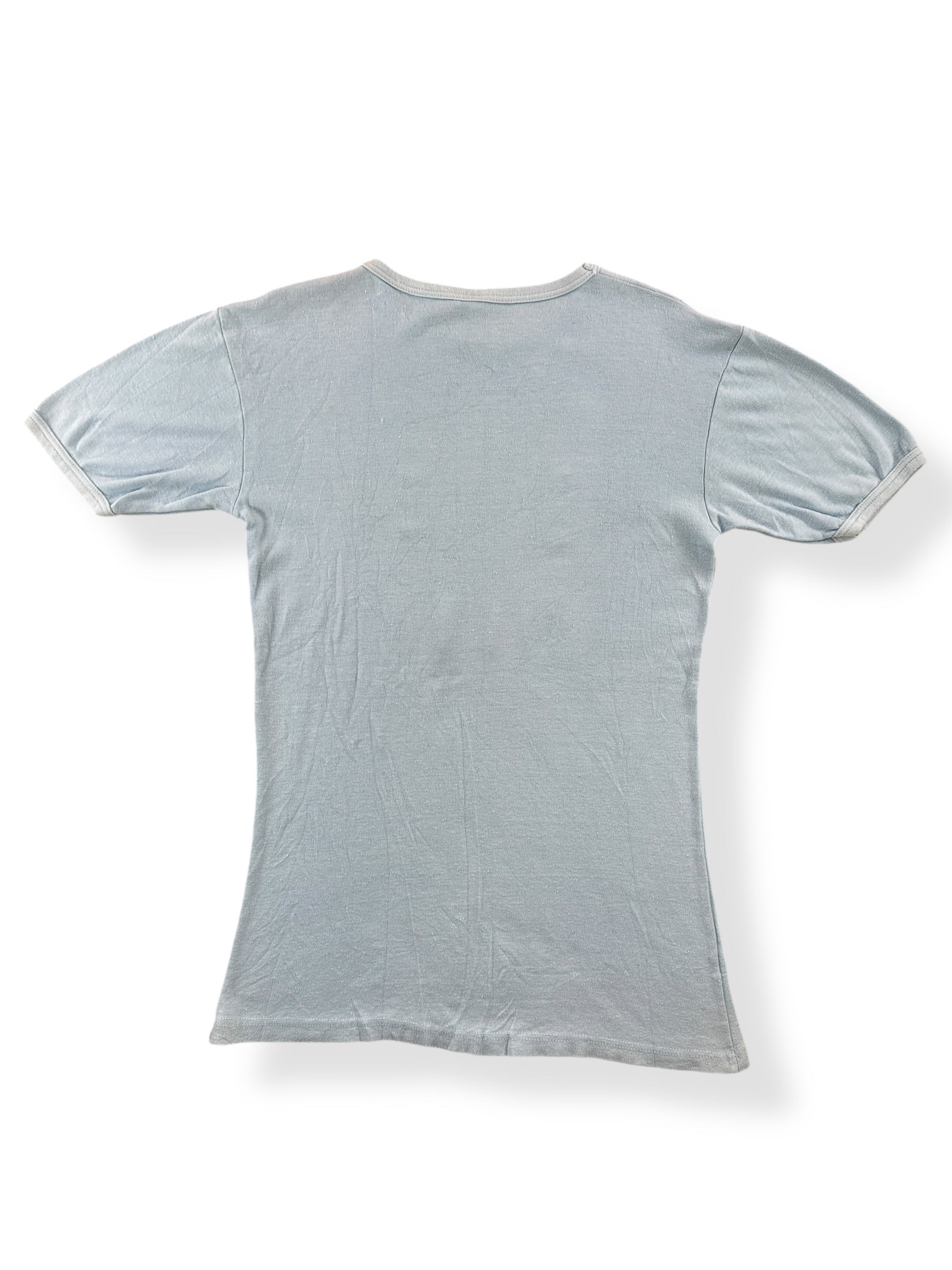 Back of Vintage Romanian Bo Derek Iron On Tee SZ L (Fits S)