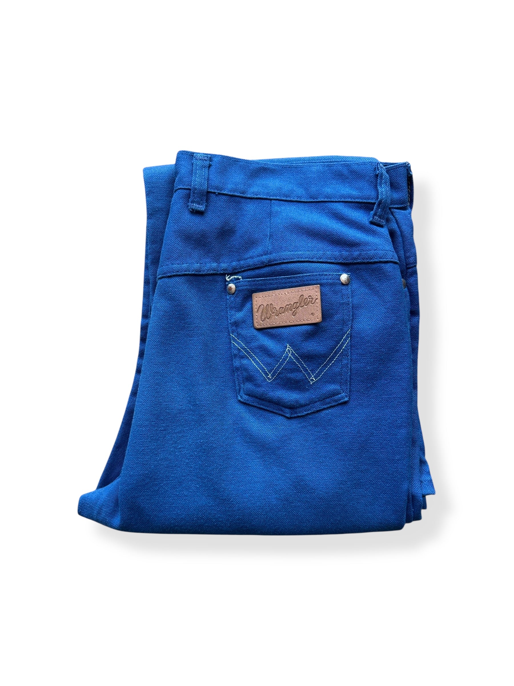 Folded Up Vintage Blue Miss Wrangler Jeans W32