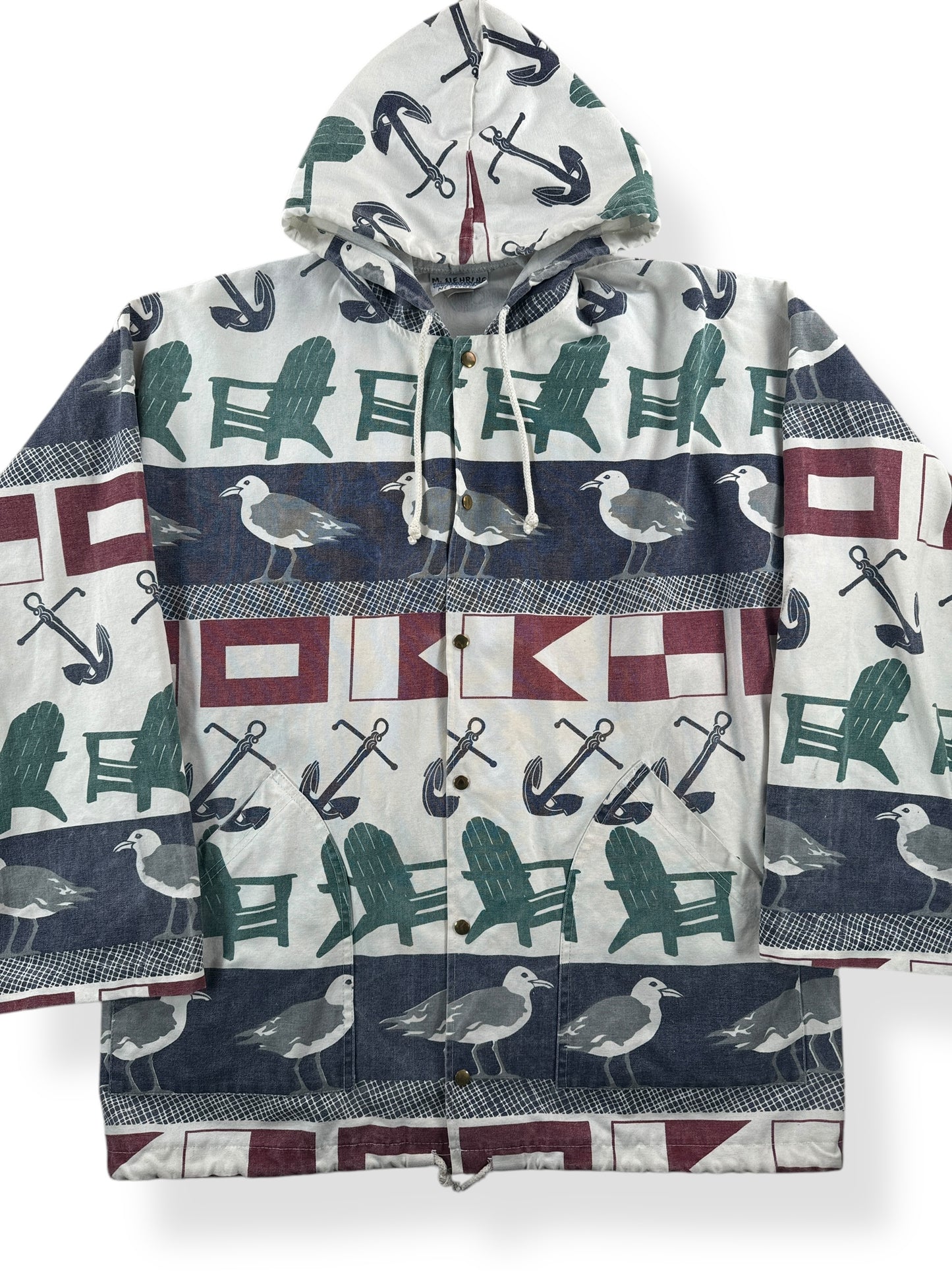 Front Close Up of Vintage Michigan Rag Company Jacket SZ S/M