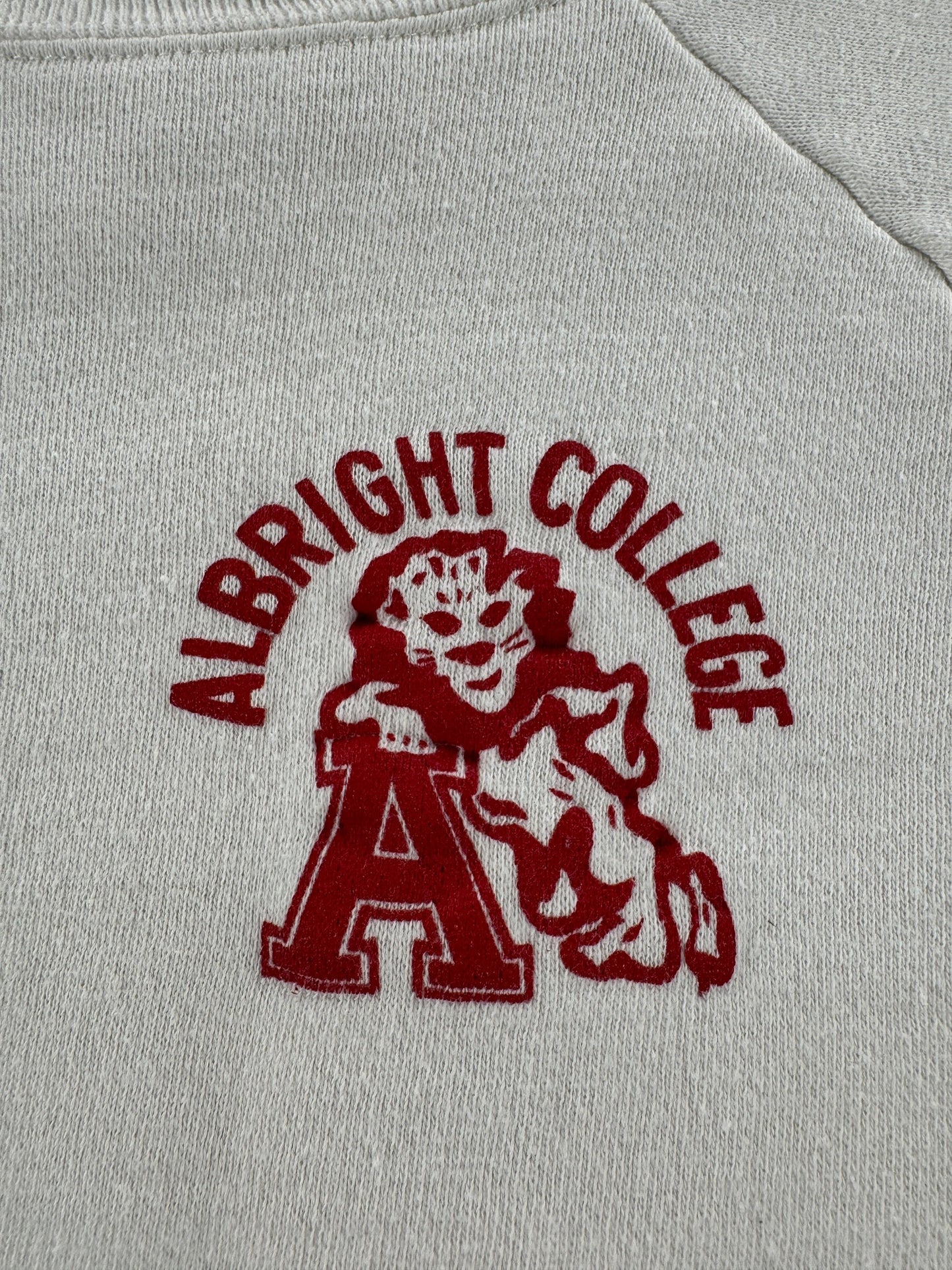 Graphic of Vintage 70s Albright College Crewneck SZ L (Fits M)
