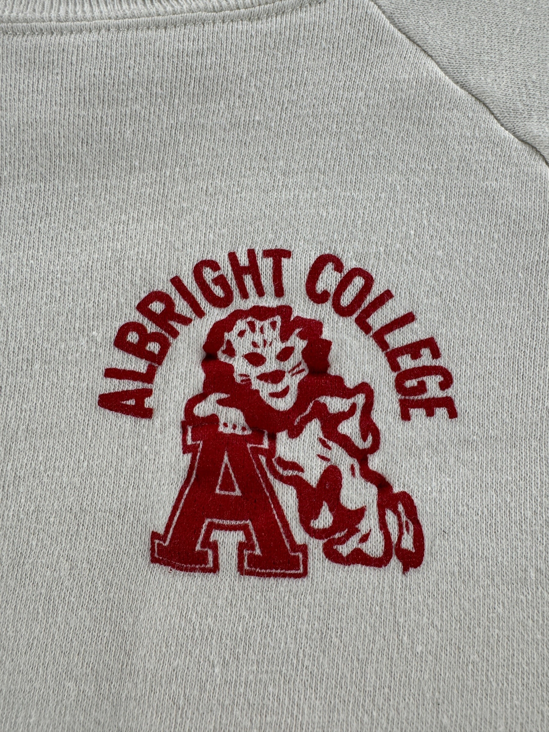 Graphic of Vintage 70s Albright College Crewneck SZ L (Fits M)