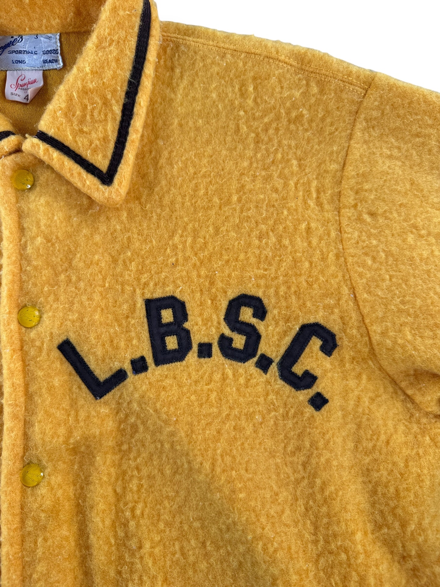 Patch on Vintage Spanjian's L.B.S.C. Warm Up Jacket SZ 42 (Fits XL)
