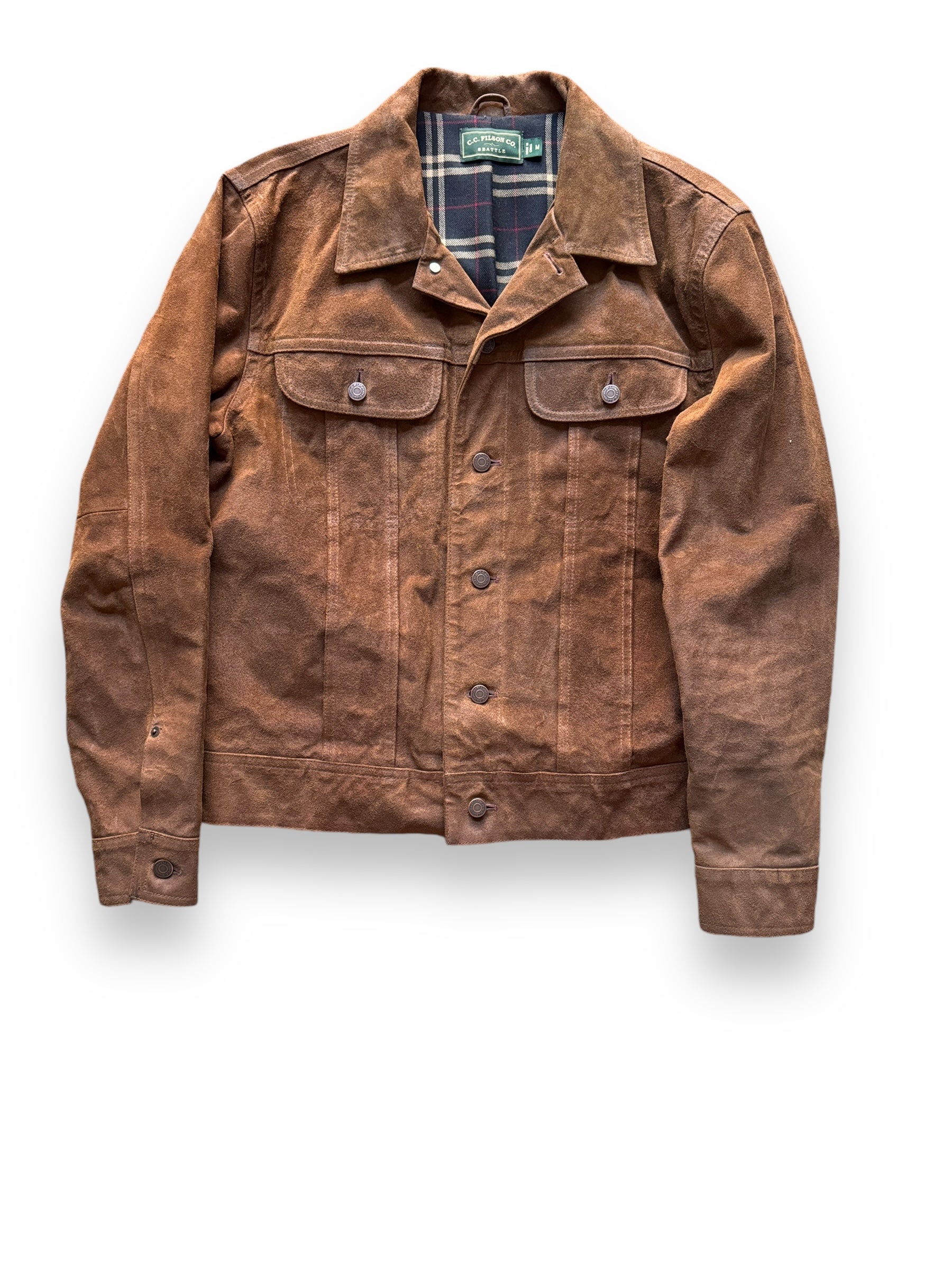 Front View of Filson Suede Roughout 101J Style Jacket