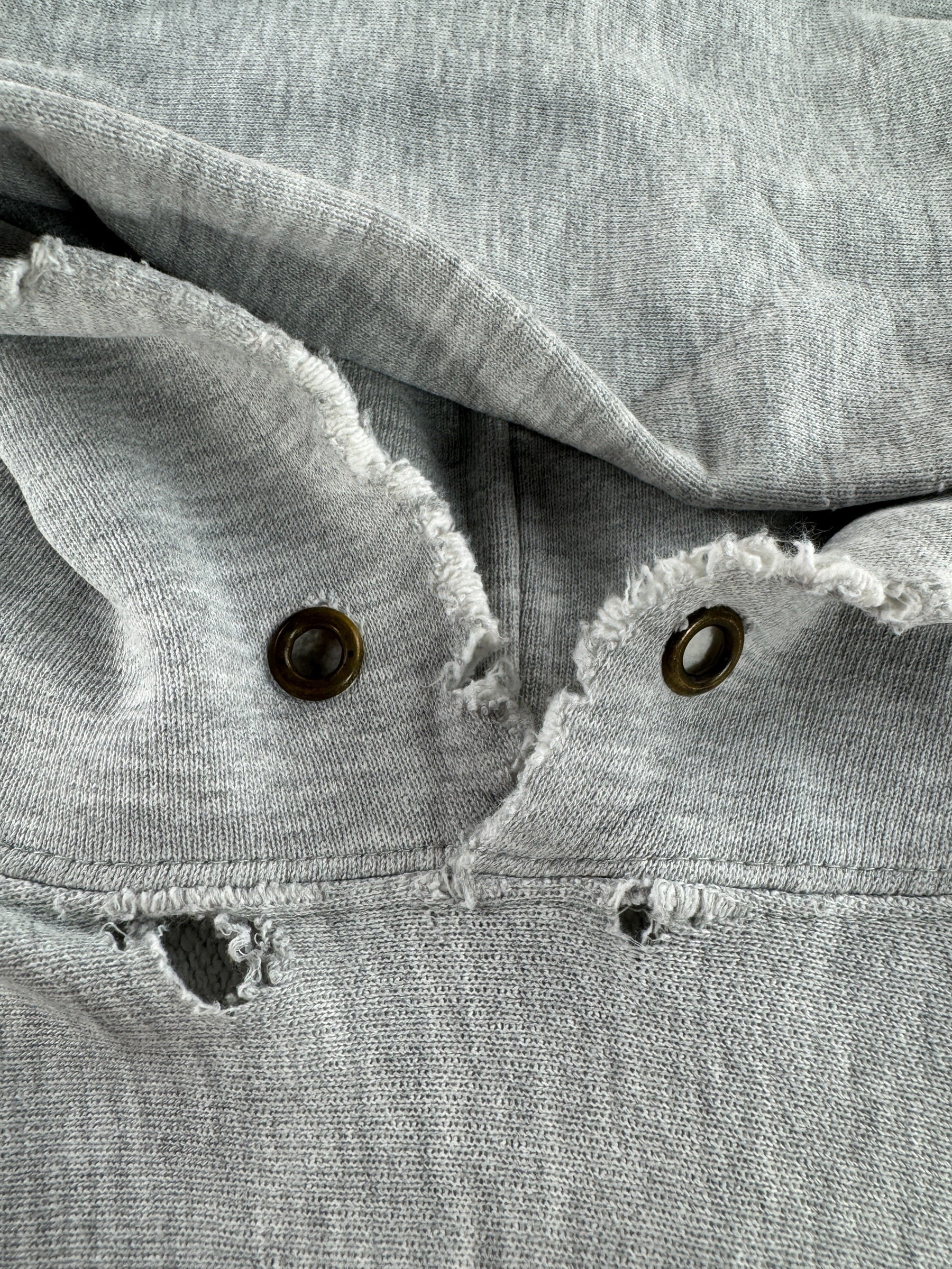 Holes on Vintage Champion Reverse Weave Hoodie SZ XL (Fits L)