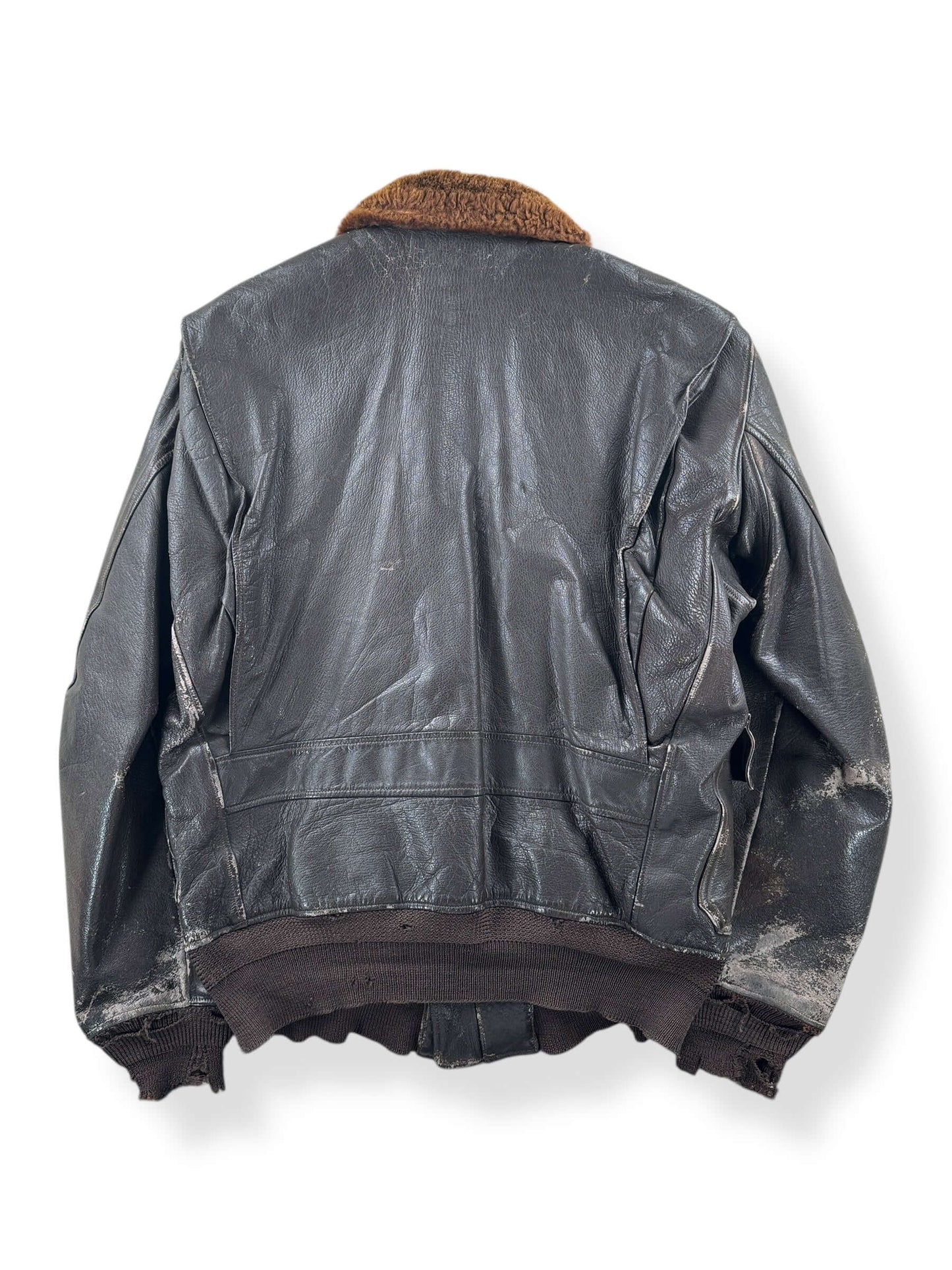 Back of Vintage USN G-1 Flight Jacket SZ 42 AS IS