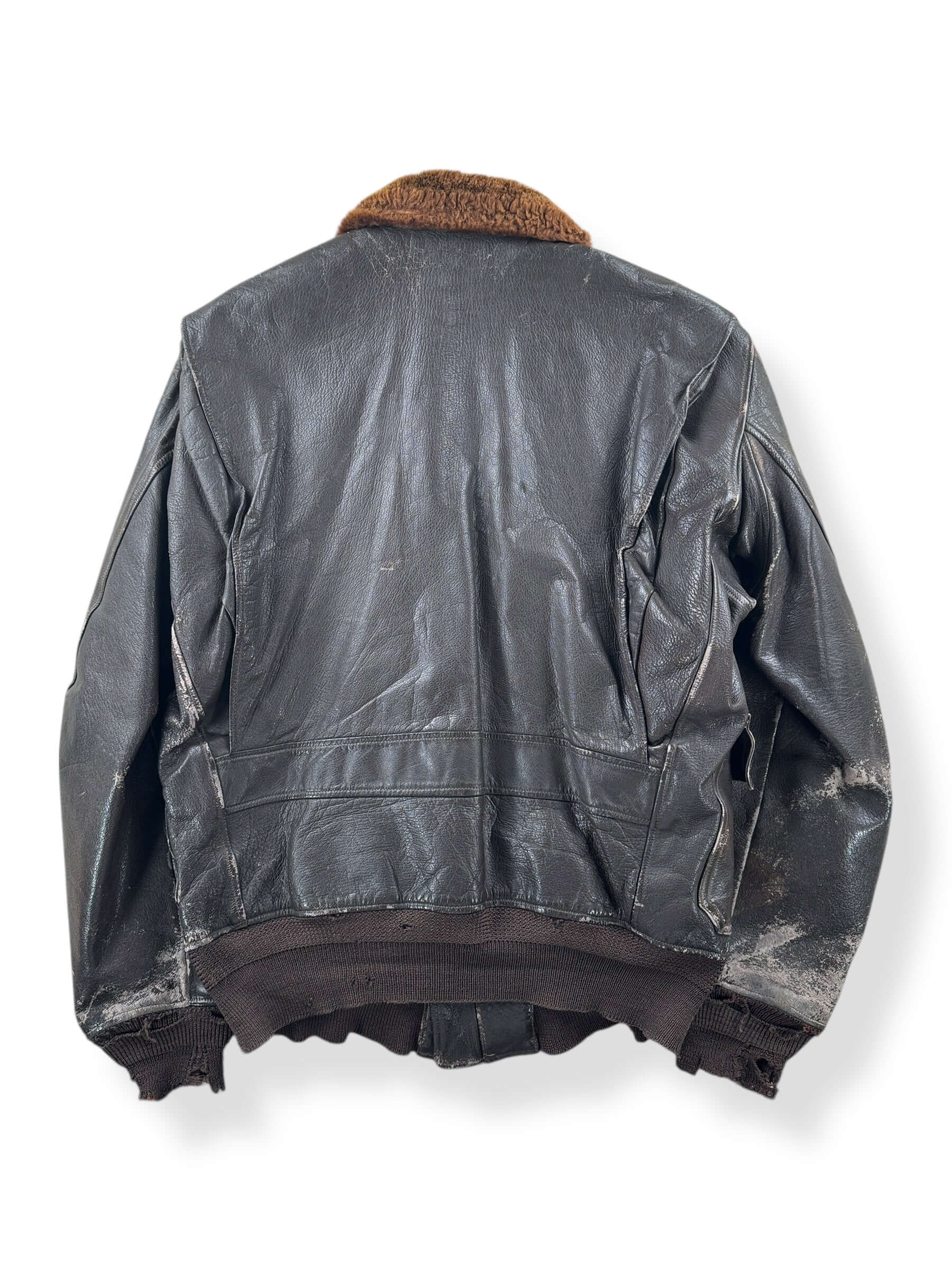 Back of Vintage USN G-1 Flight Jacket SZ 42 AS IS