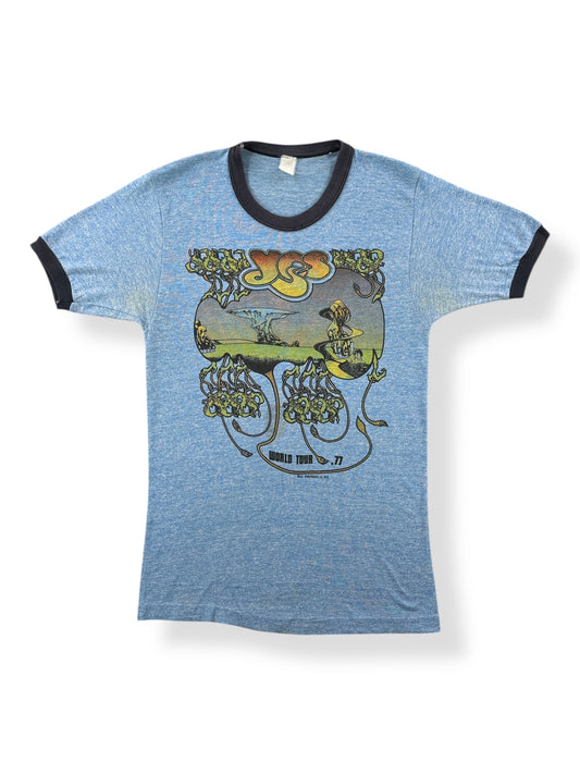 Front of Vintage 1977 Yes World Tour Tee SZ XS