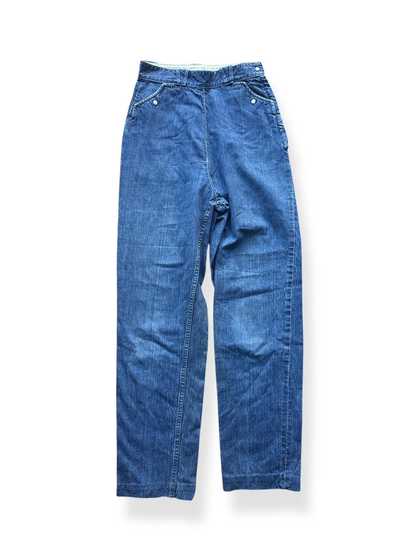 Front of Vintage GWG Canadian Frontier Side Zip Jeans W25
