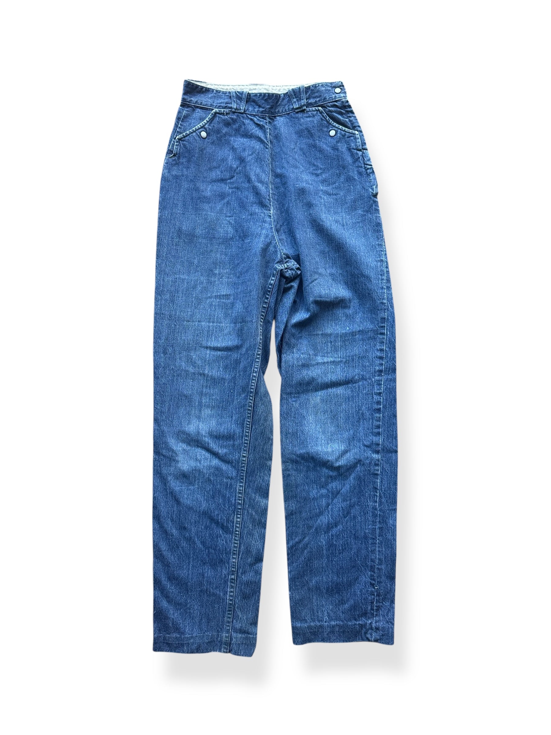 Front of Vintage GWG Canadian Frontier Side Zip Jeans W25