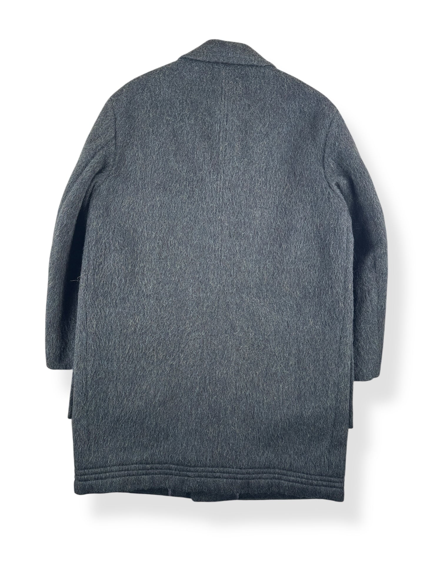 Back of Vintage German Mohair Overcoat SZ L