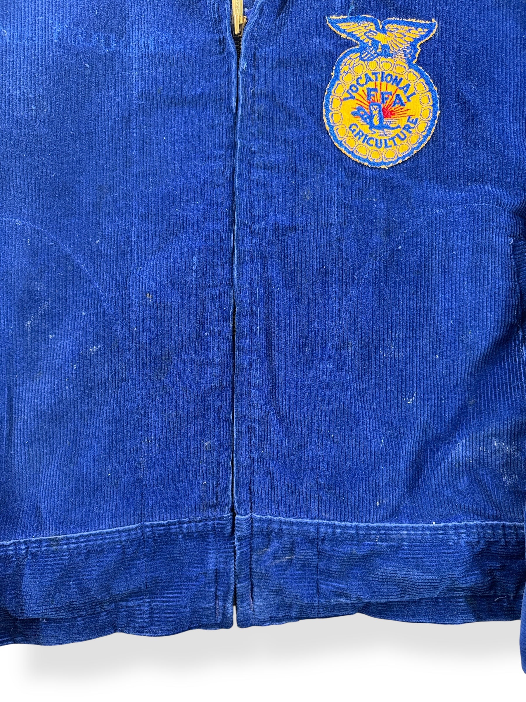 Stains on Front of Vintage Minnesota Minneapolis FFA Jacket SZ 44