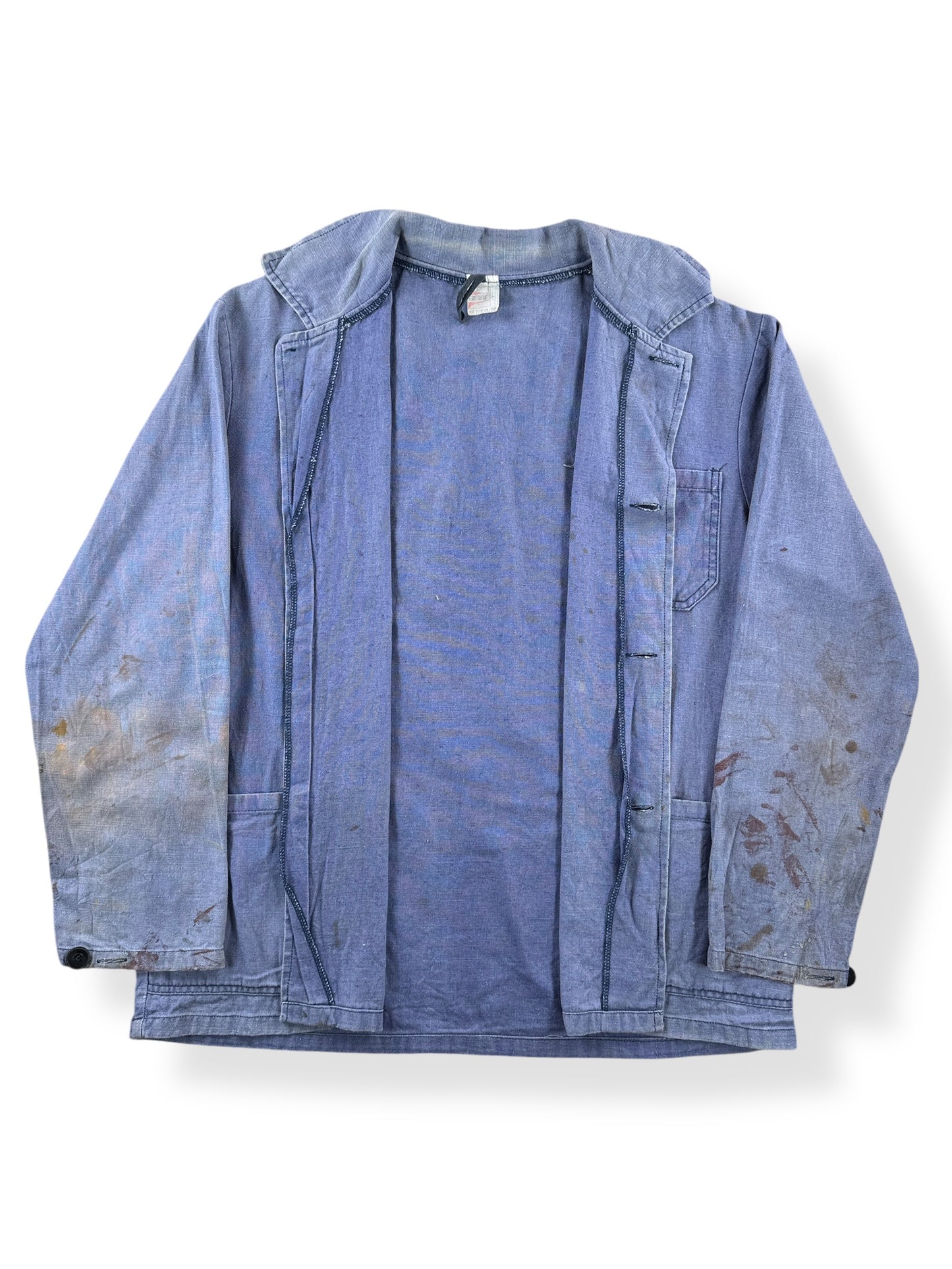 Inside of Vintage Tejg French Chore Coat SZ L