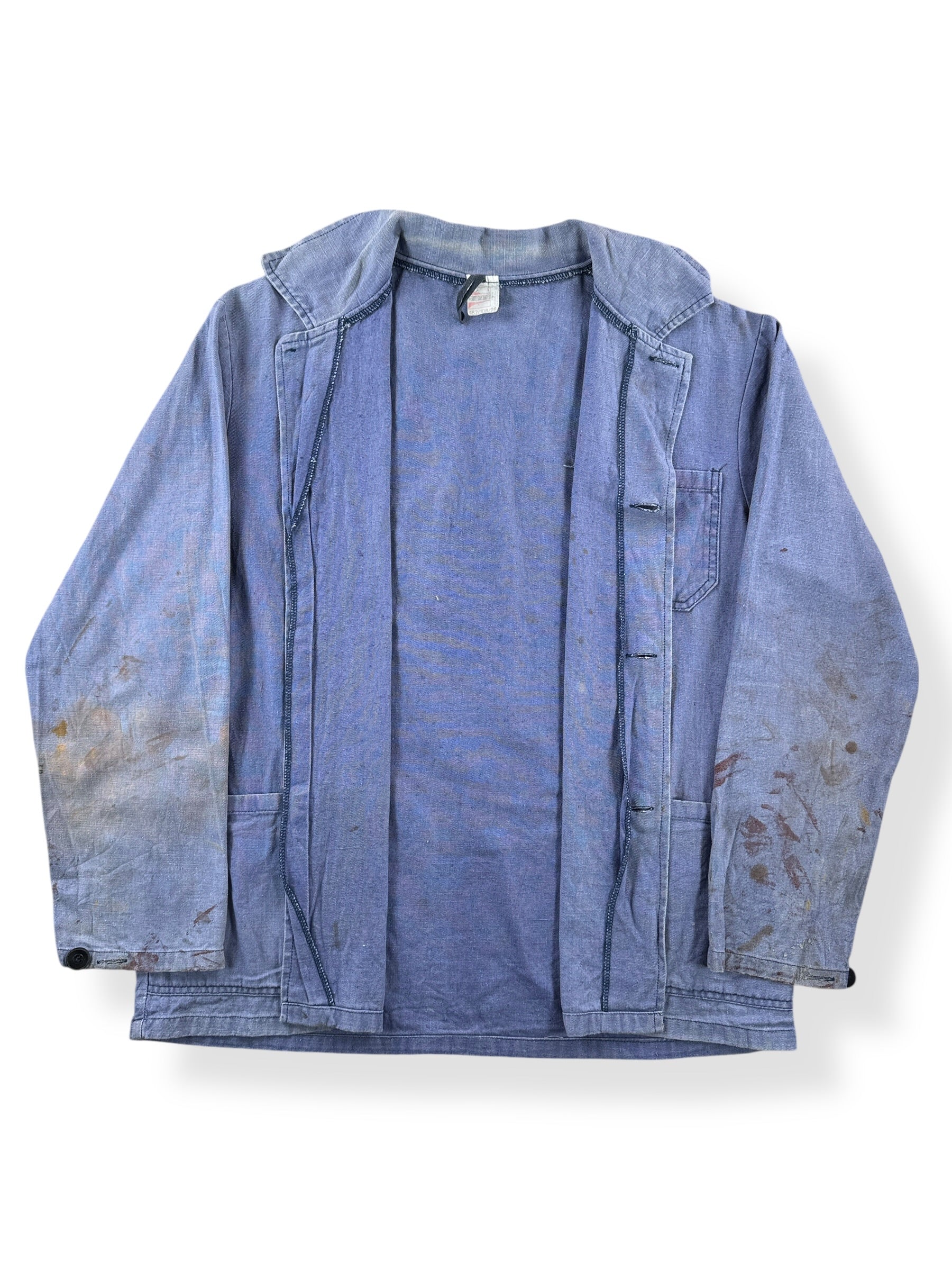 Inside of Vintage Tejg French Chore Coat SZ L