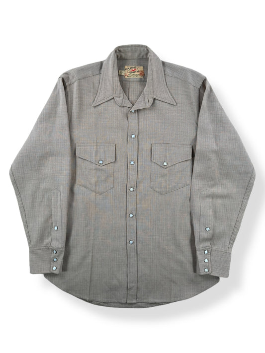 Front of Vintage Jack Frost Worsted Wool Pearl Snap SZ M