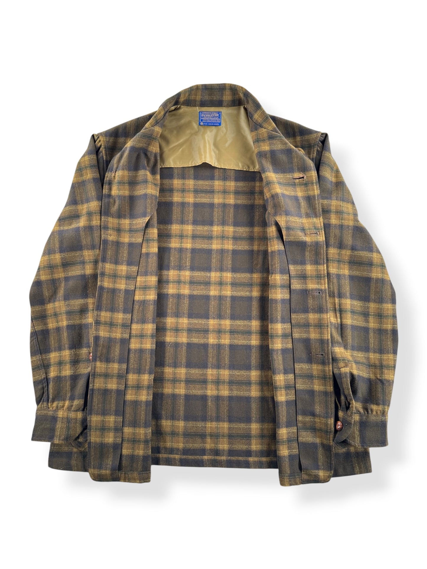 Inside of Vintage Pendelton Wool Chore Coat SZ XL