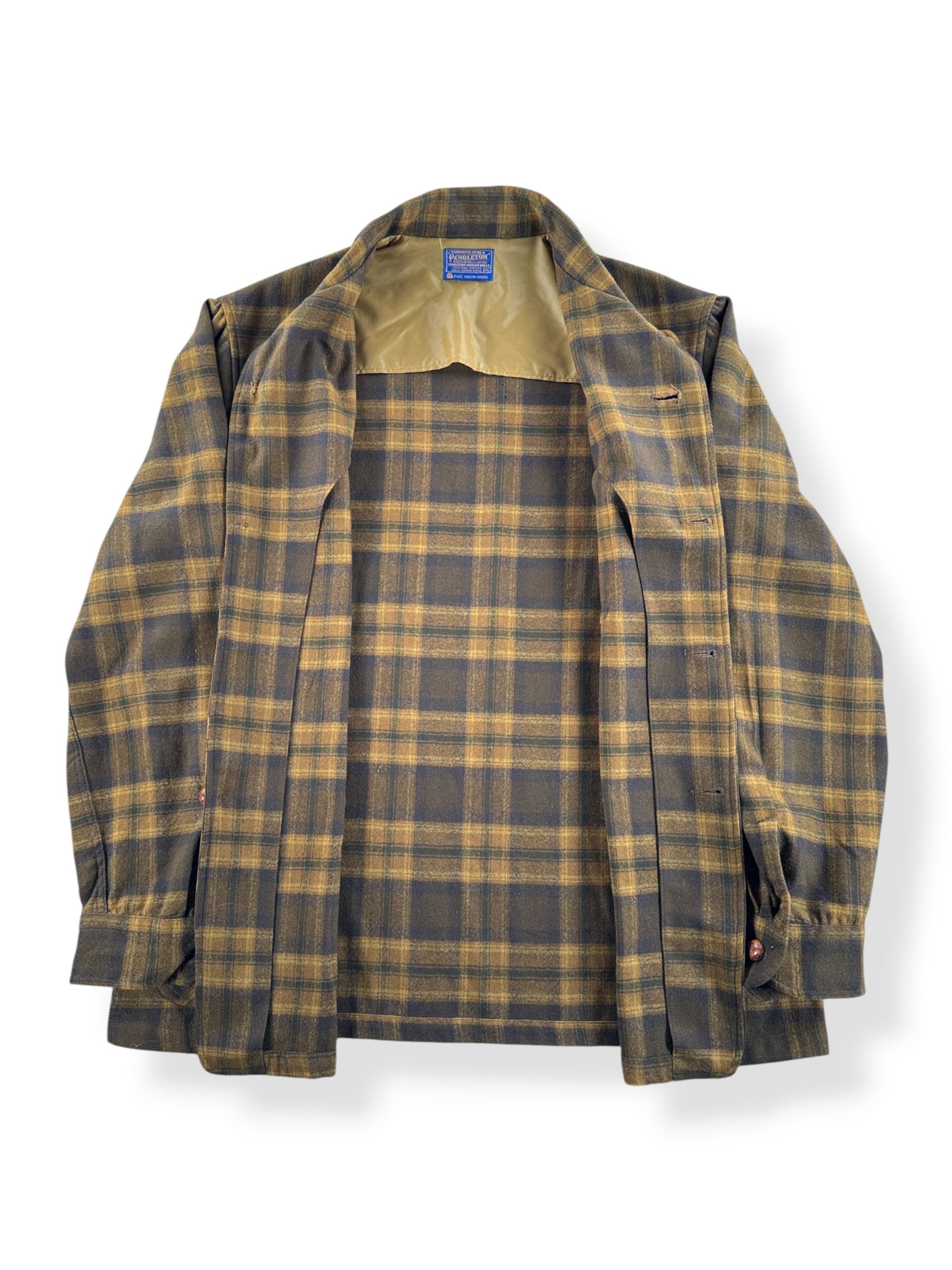 Inside of Vintage Pendelton Wool Chore Coat SZ XL