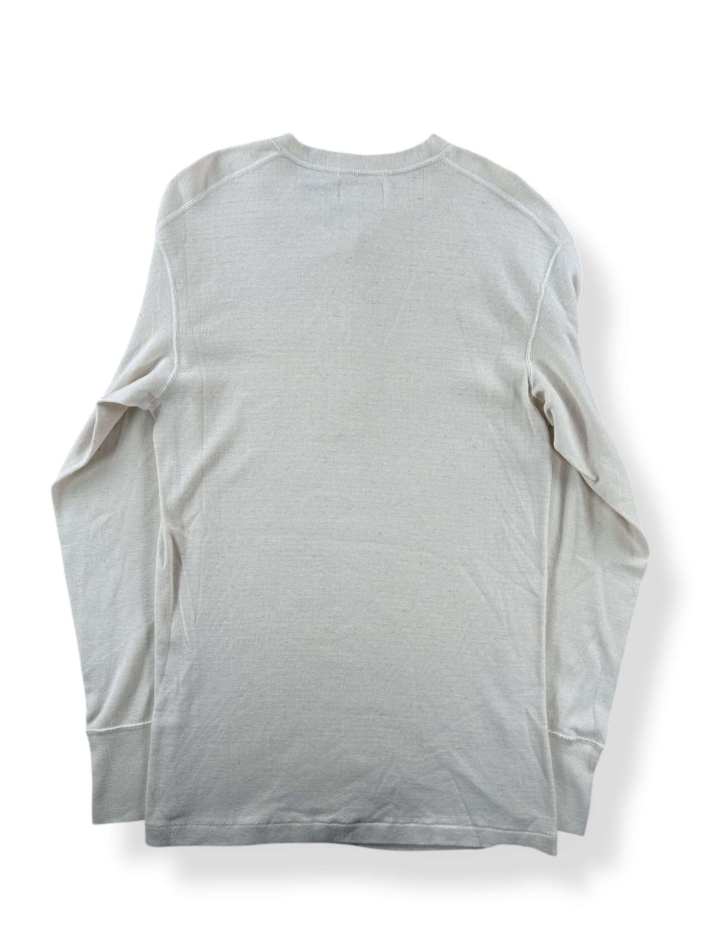 Back of Vintage US Military Cotton/Wool Henley SZ L