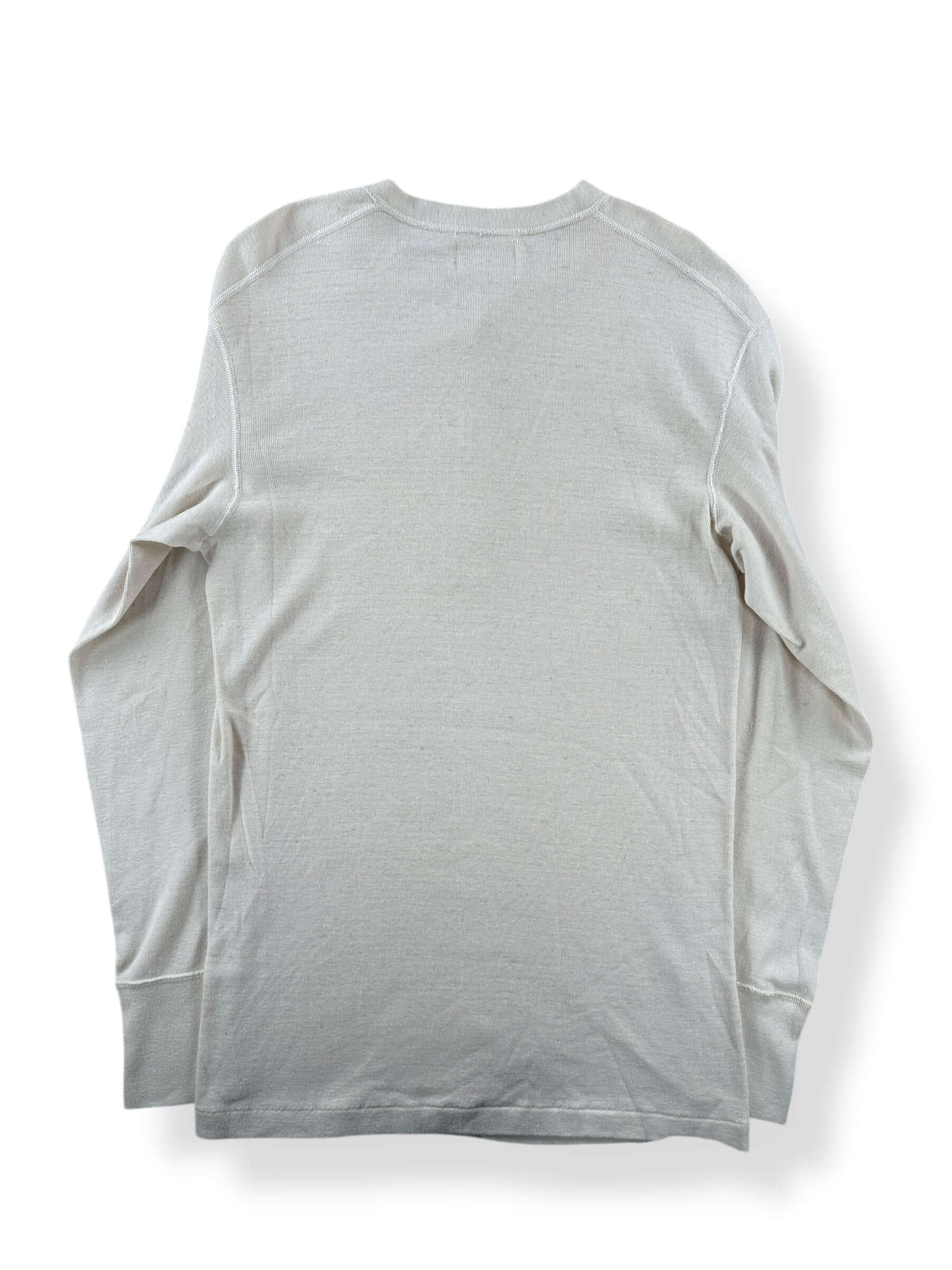 Back of Vintage US Military Cotton/Wool Henley SZ L