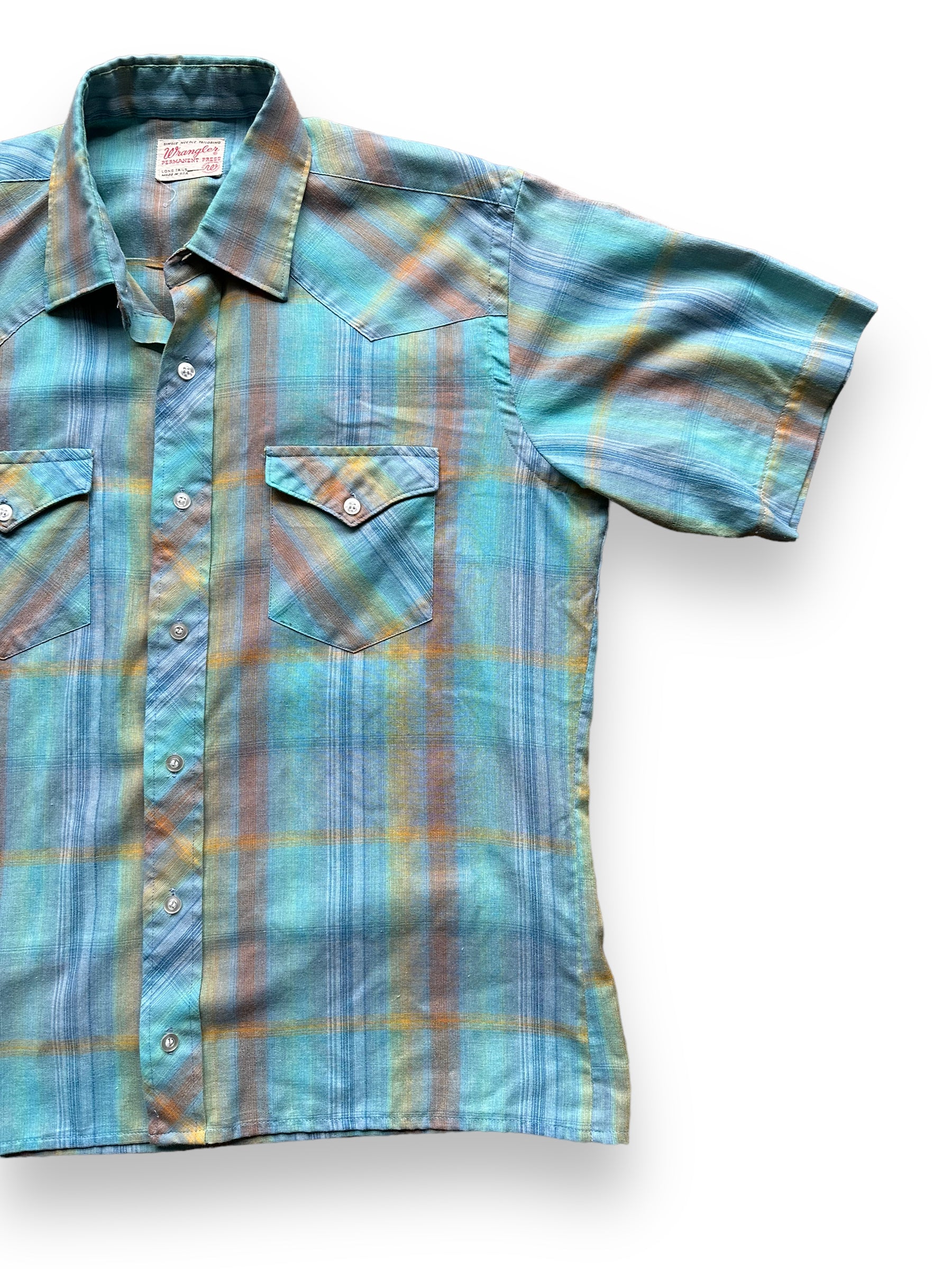 Vintage Wrangler Short Sleeve Western Shirt Sz L | Vintage Pearl Snap Shirt Seattle | Barn Owl Vintage Seattle