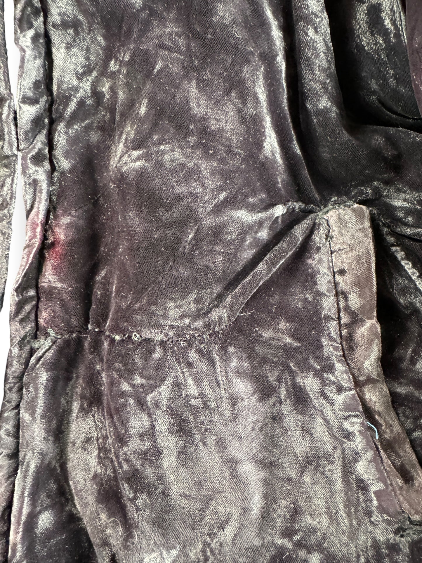 Repair on Vintage Velvet Korea Hooded Souvenir Jacket SZ M - AS IS