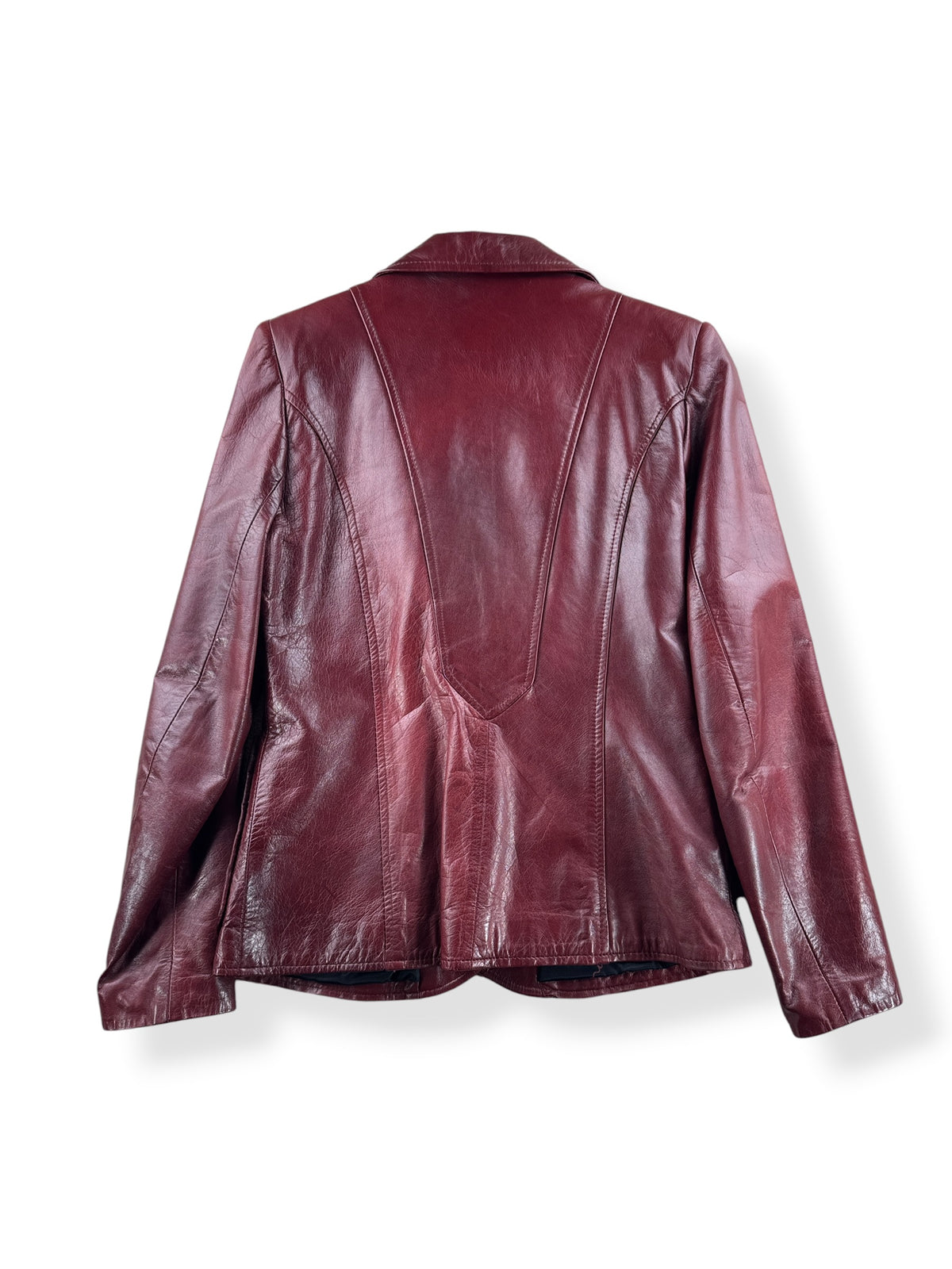Back of Vintage Wilson's Leather Jacket SZ 10