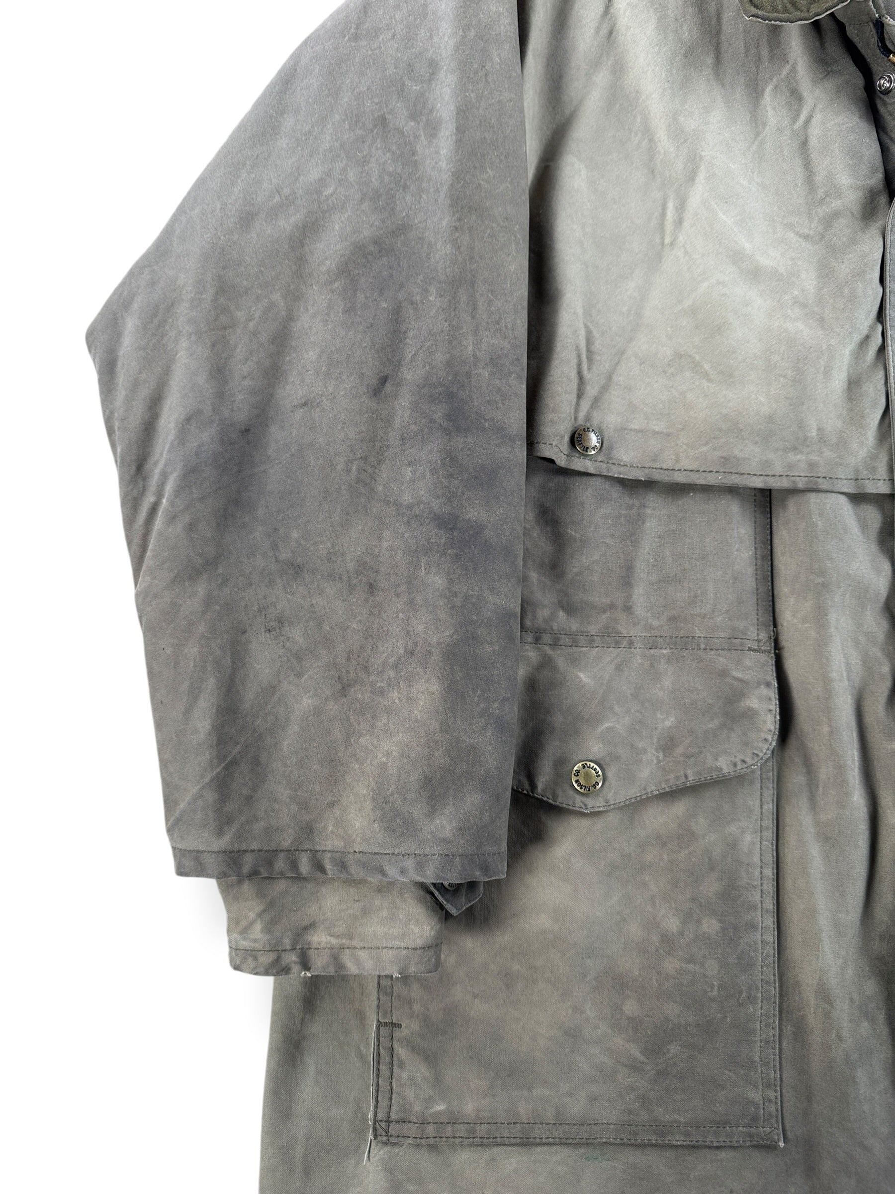 Wear on Filson Shelter Cloth Waxed Cotton Packer Jacket SZ XL