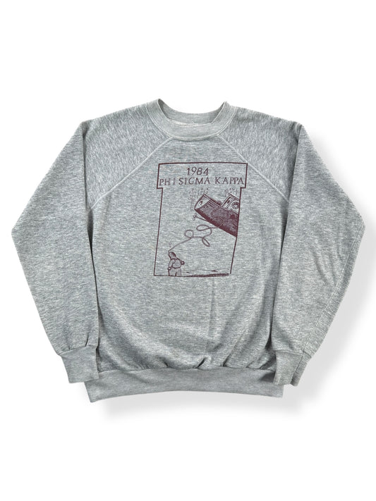 Front of Vintage '84 Fraternity Anchor Splash Crewneck SZ M