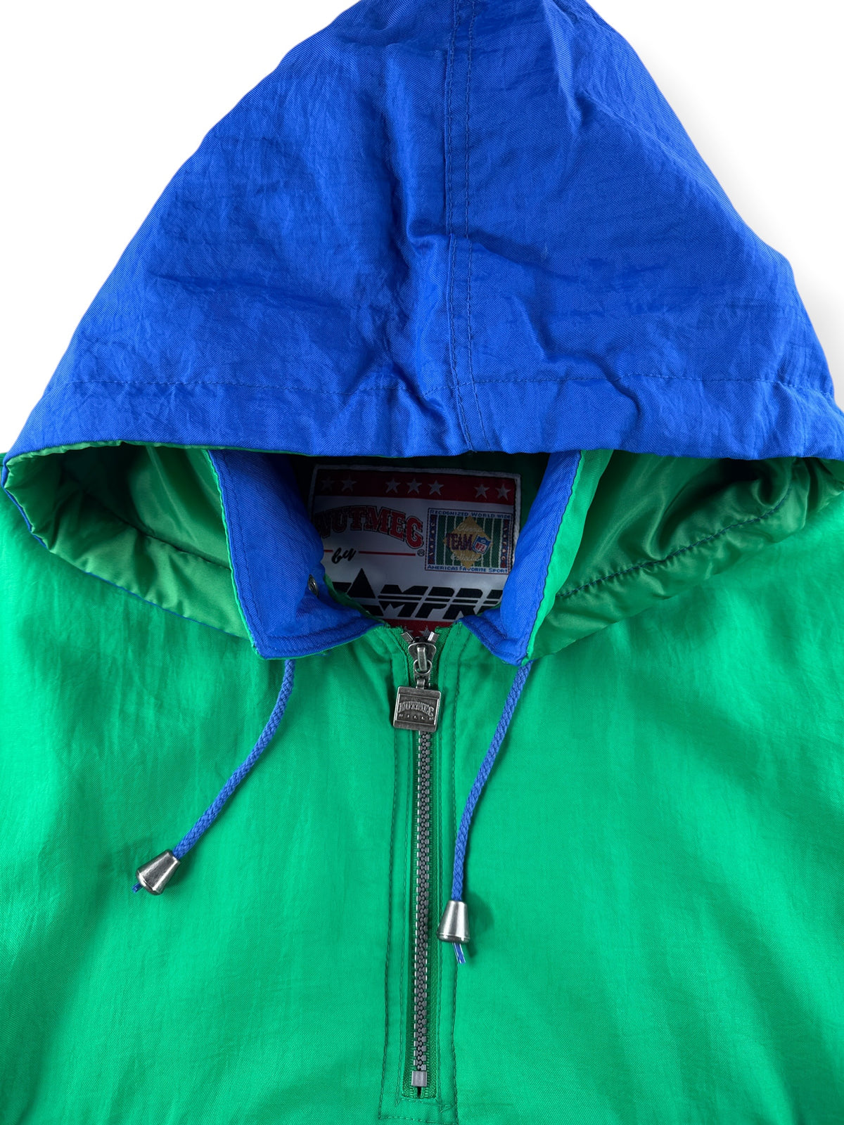 Hood on Vintage Seattle Seahawks Pullover Jacket SZ L