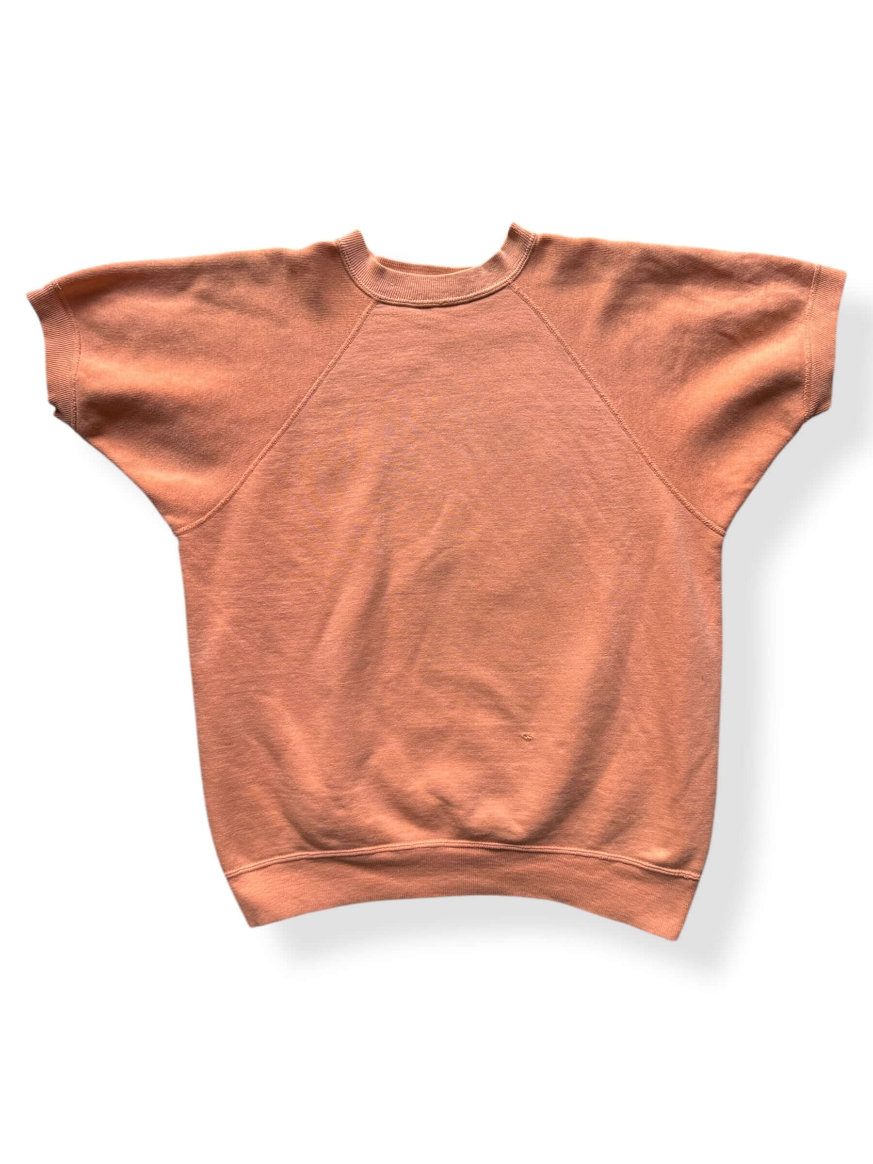 Front of Vintage 60s Era Peach Short Sleeve Crewneck