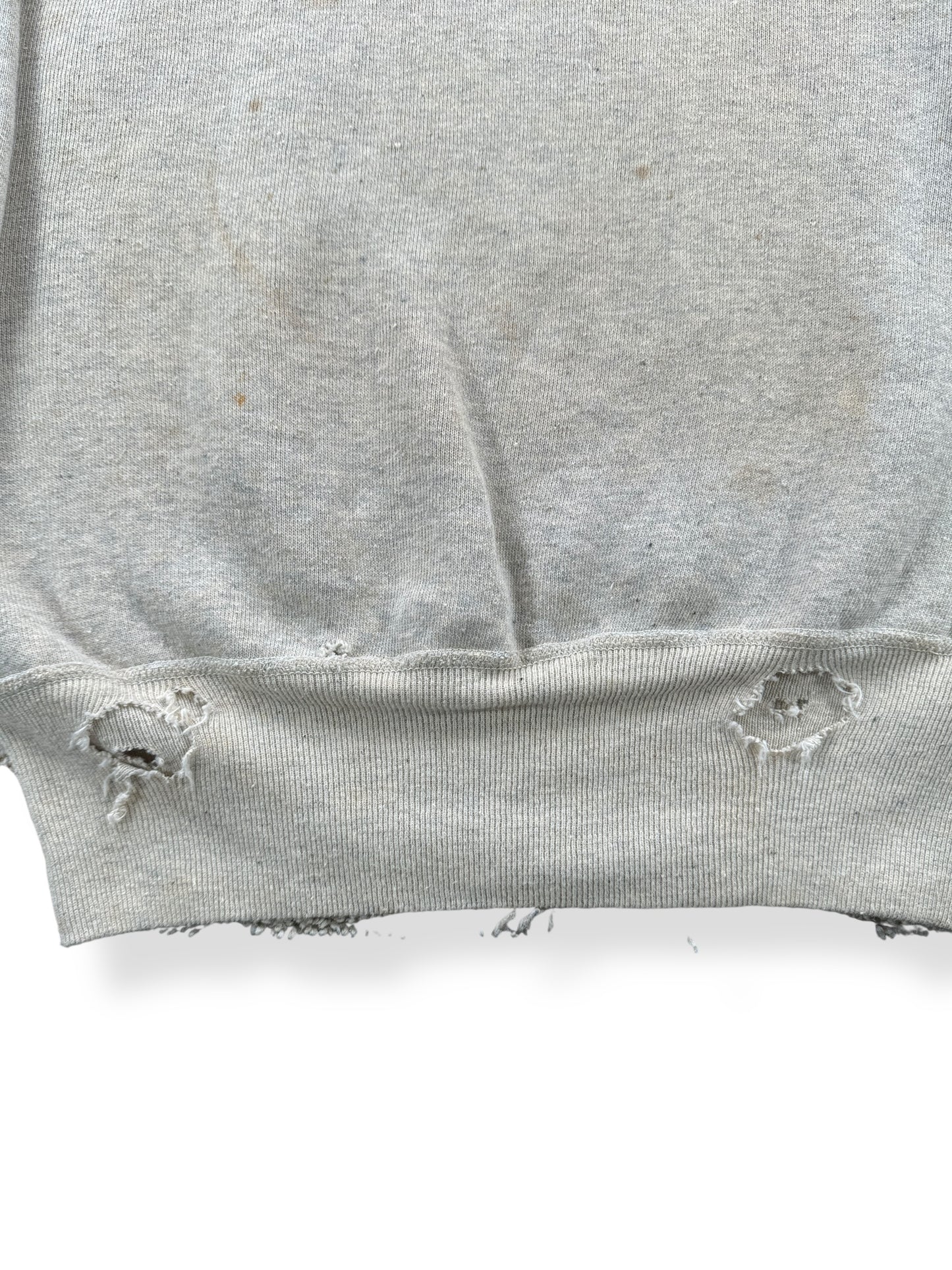 Wear on Vintage Distressed Hanes Wind Shield Single V Sweatshirt SZ S