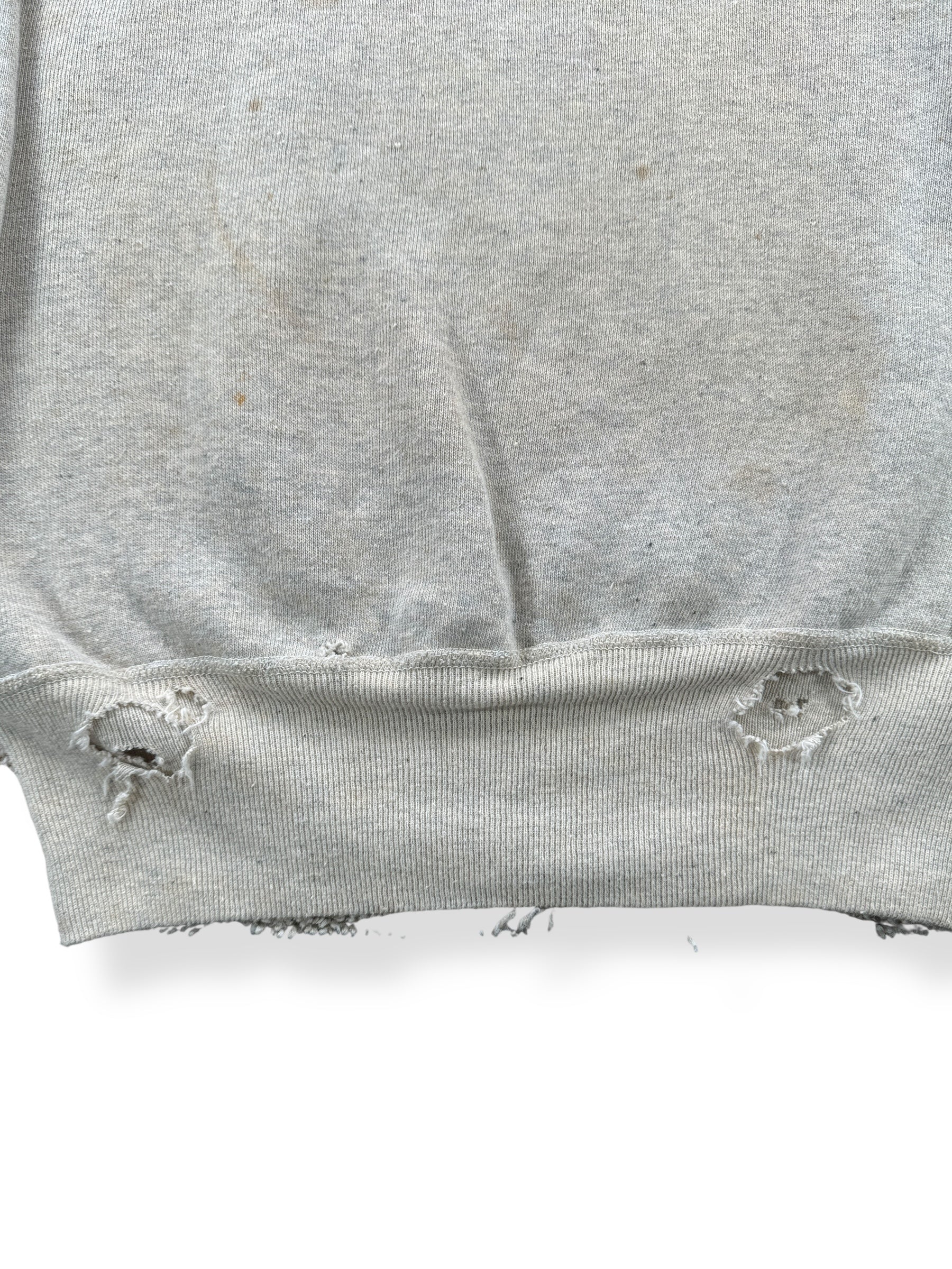 Wear on Vintage Distressed Hanes Wind Shield Single V Sweatshirt SZ S