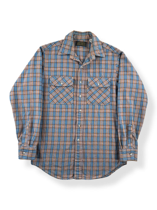 Front of Vintage Eddie Bauer Cotton Flannel SZ M