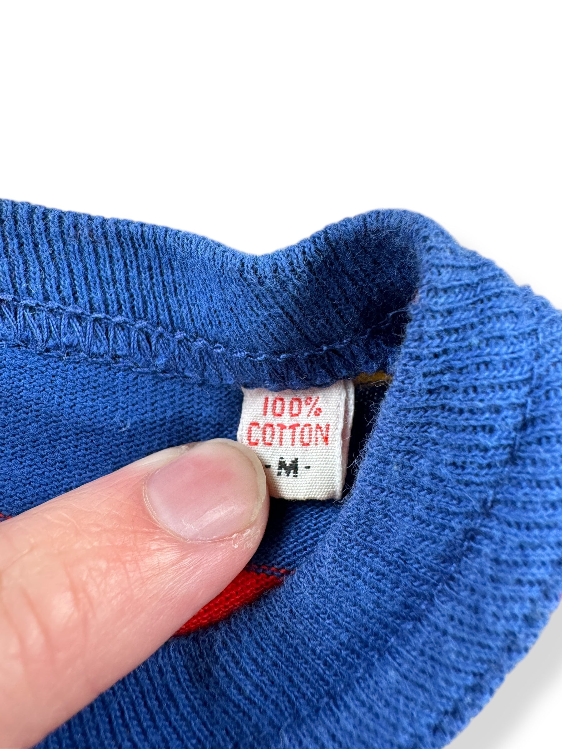 Tag on Vintage Gant The Rugger Striped Henley SZ M