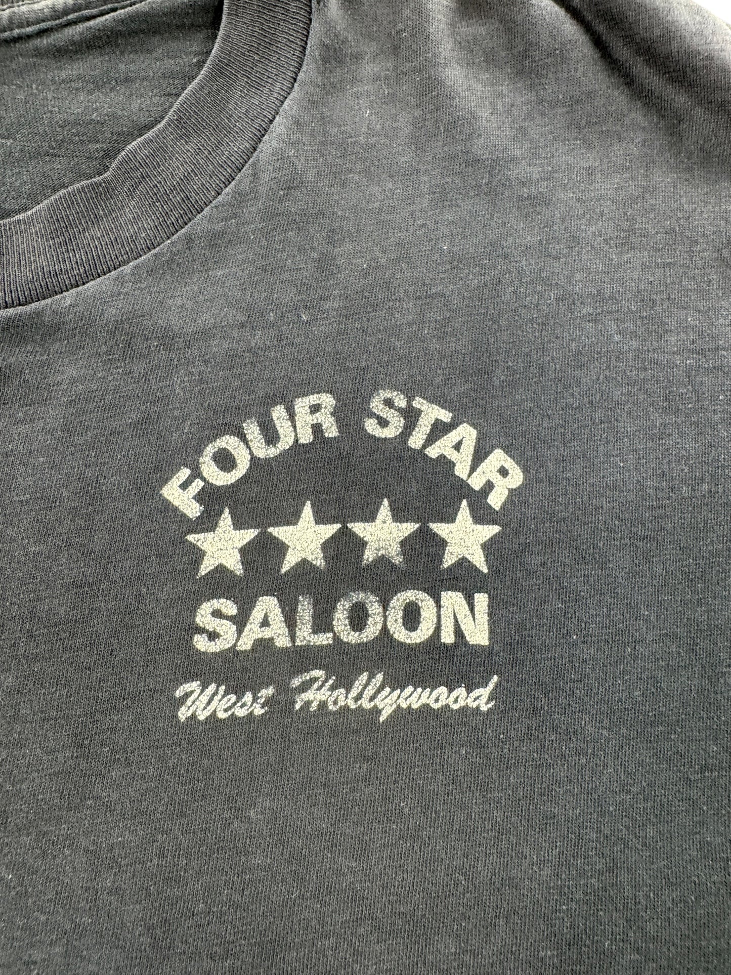 Graphic of Vintage 70s Four Star Saloon West Hollywood Tee SZ M (Fits S)