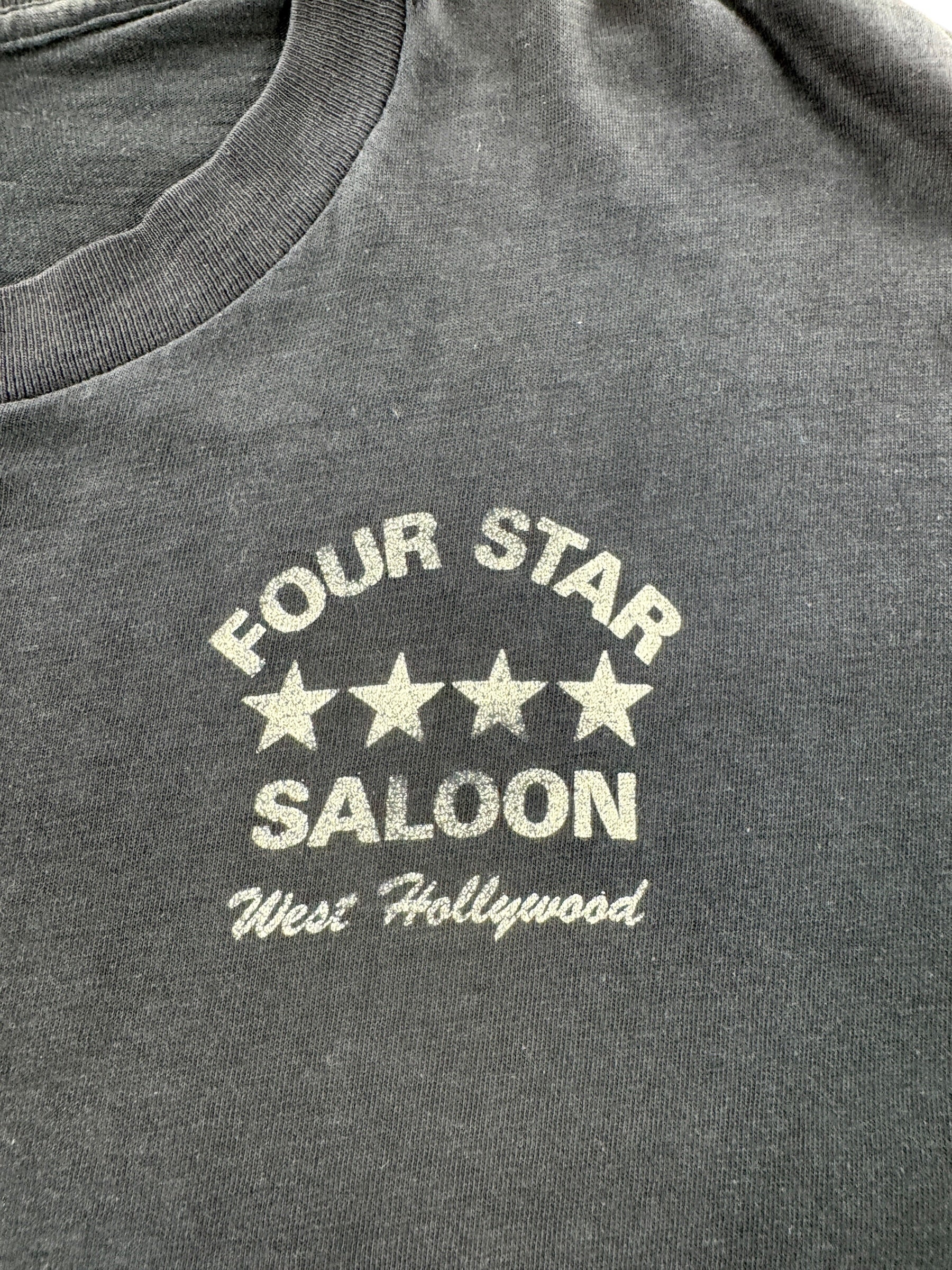 Graphic of Vintage 70s Four Star Saloon West Hollywood Tee SZ M (Fits S)