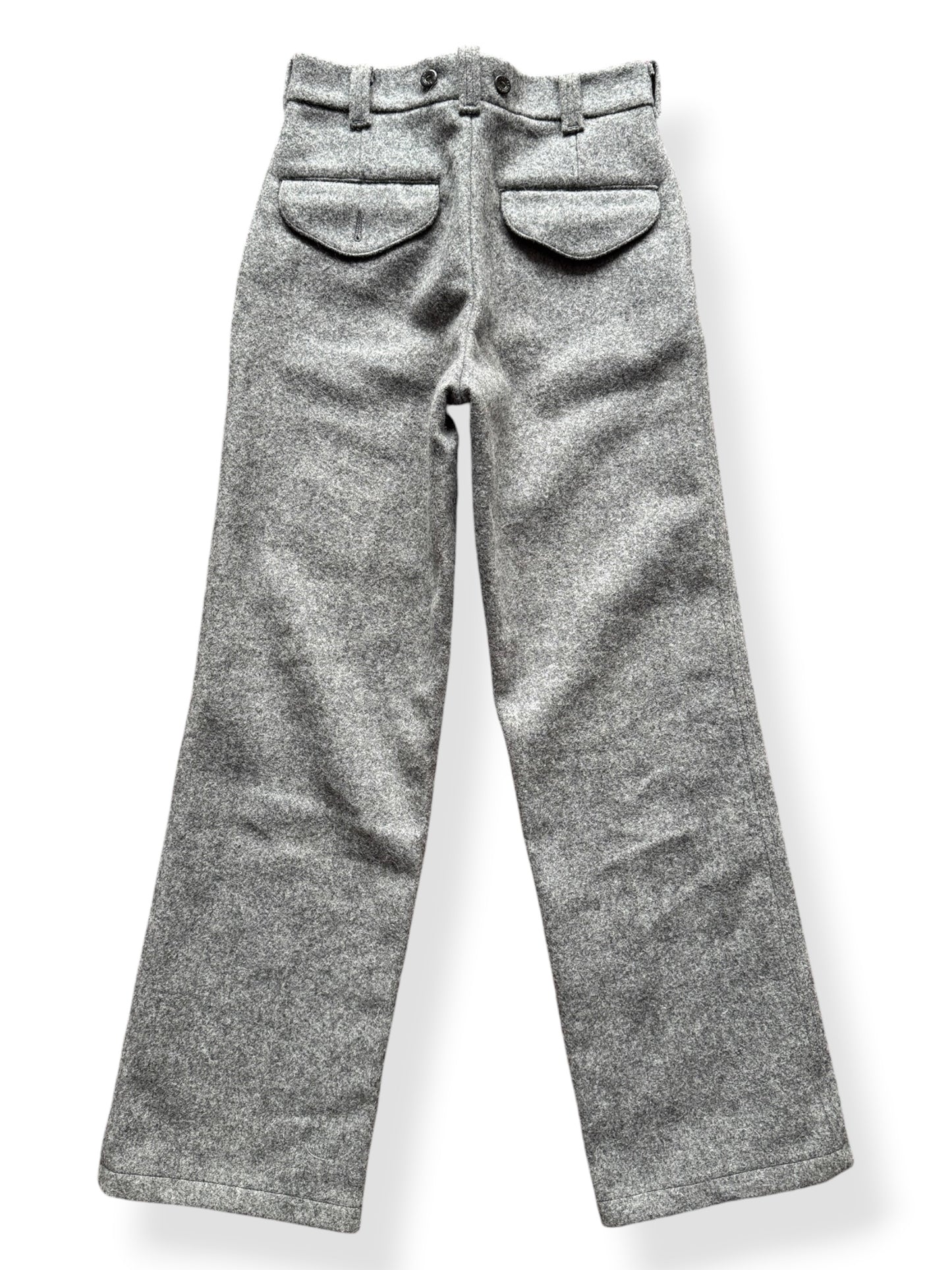 Back of Filson Grey Wool Pants SZ 28